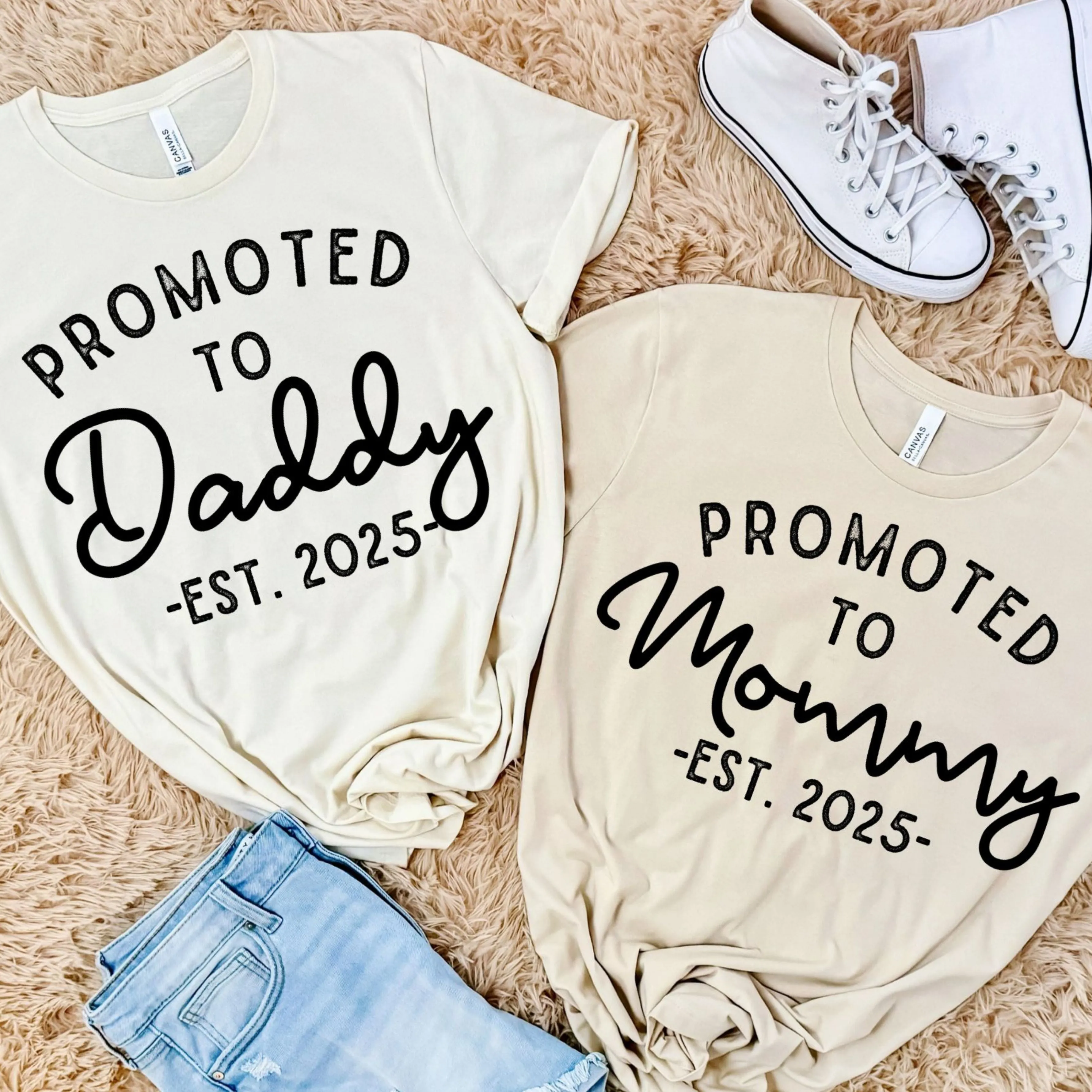 Promoted to Grandma / Grandpa Est - Customize the EST year!