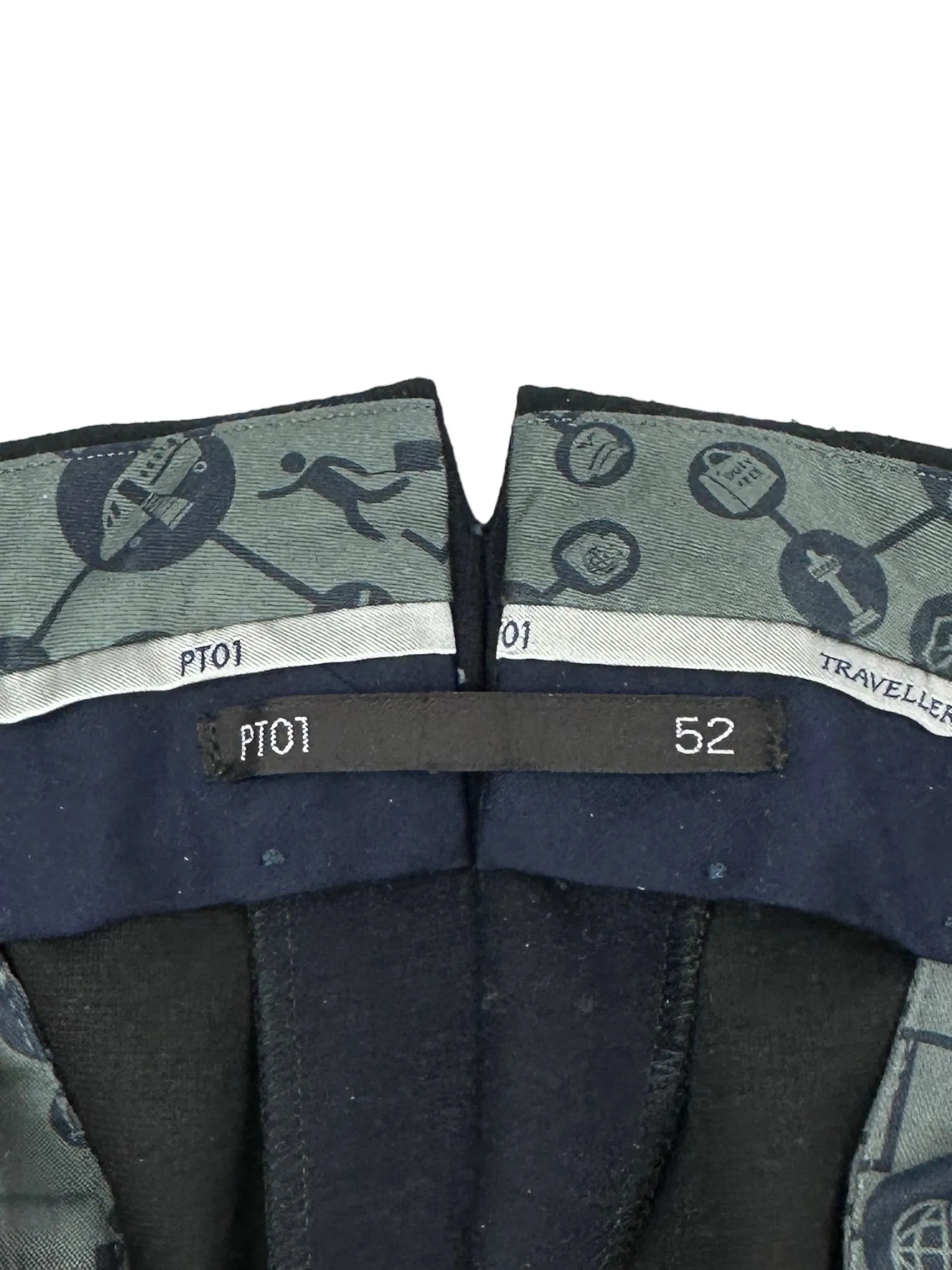 PT01 Navy Flannel Trousers