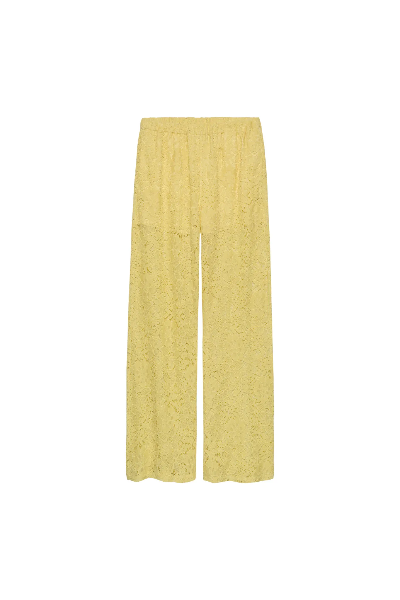 PULL ON LACE PANTS - CITRON