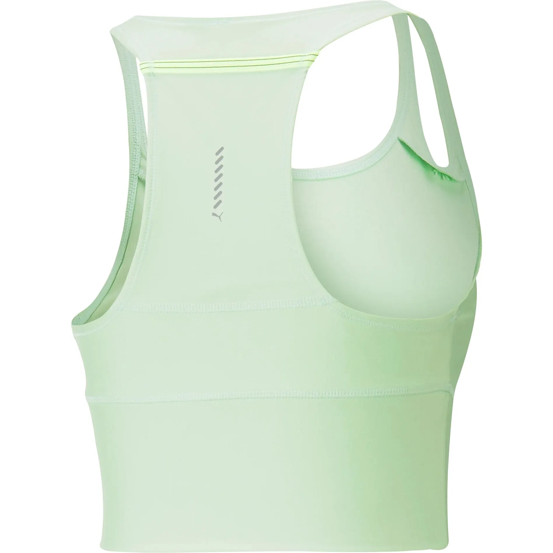 Puma Run Ultraform Womens Running Cropped Vest Tank Top - Green