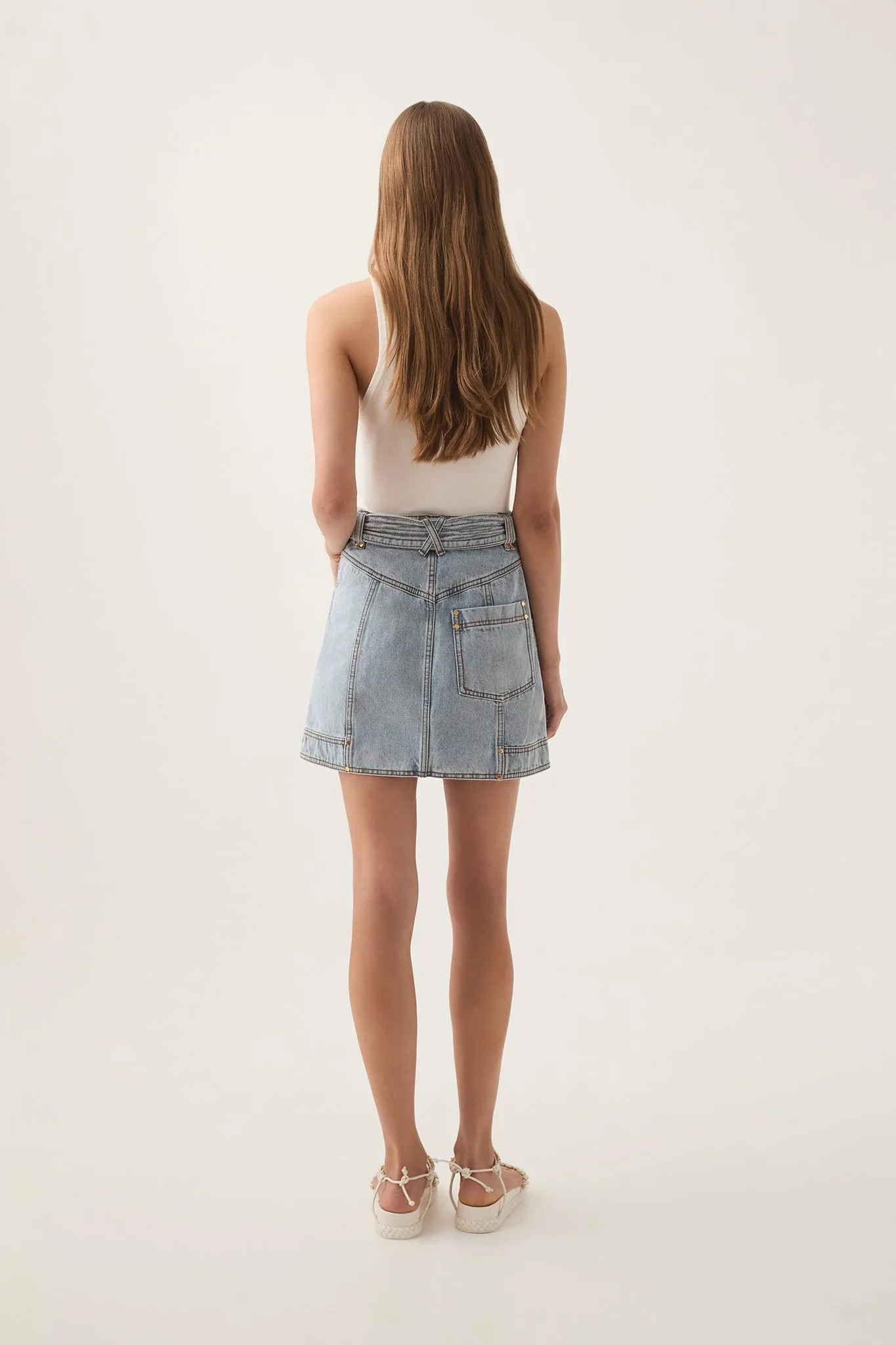 Ray Denim Mini Skirt