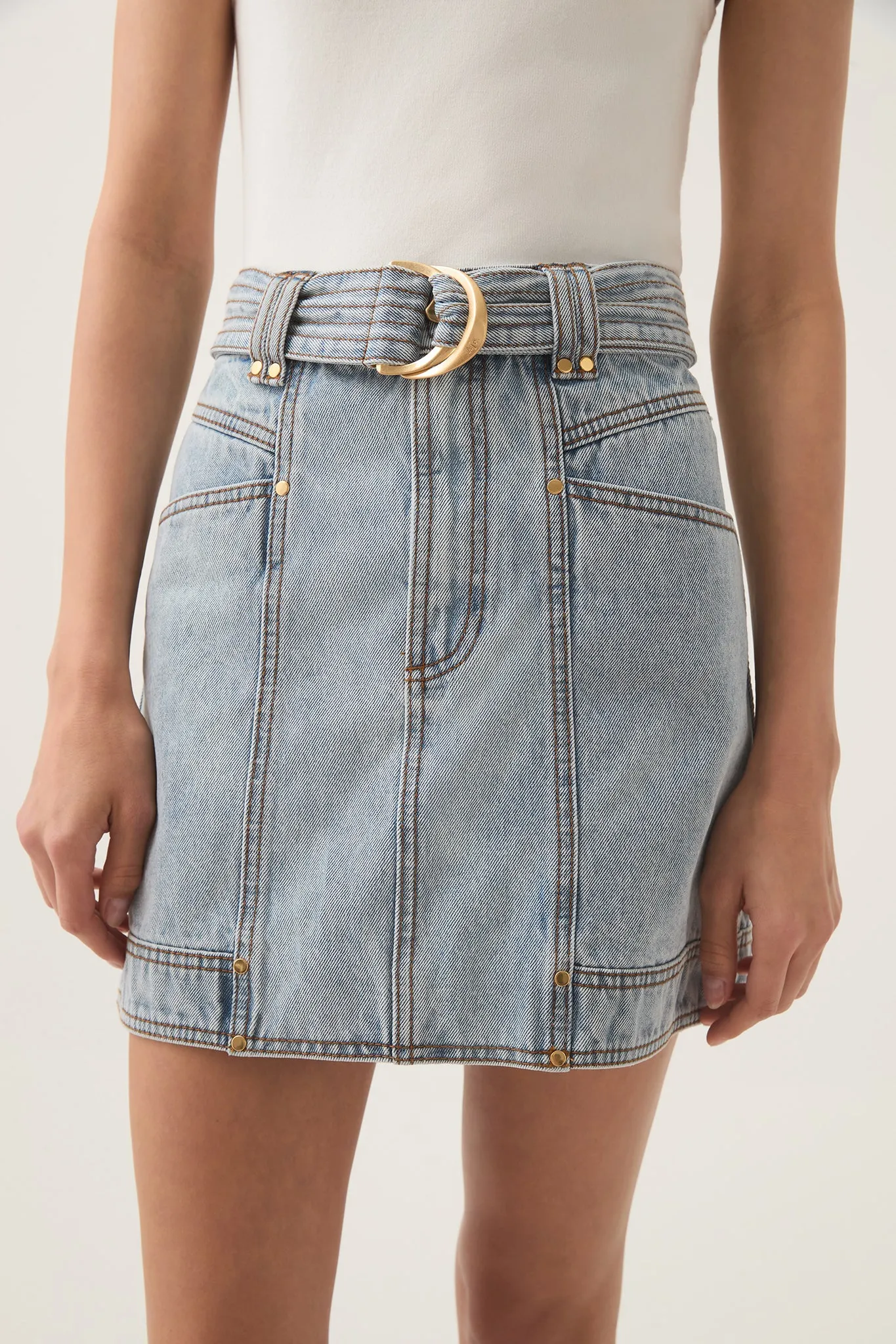 Ray Denim Mini Skirt