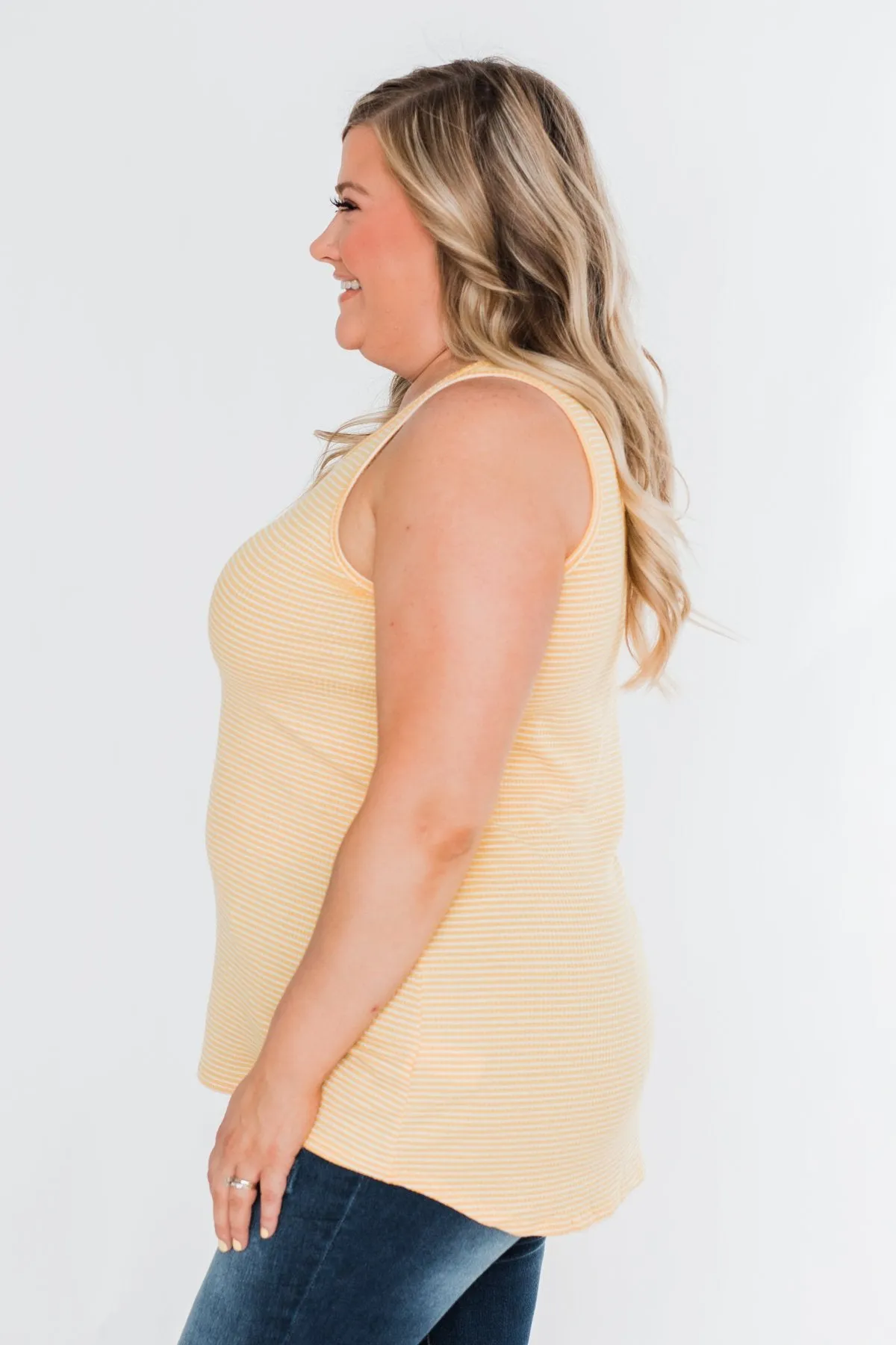 Rays Of Sunshine Tank Top- Yellow