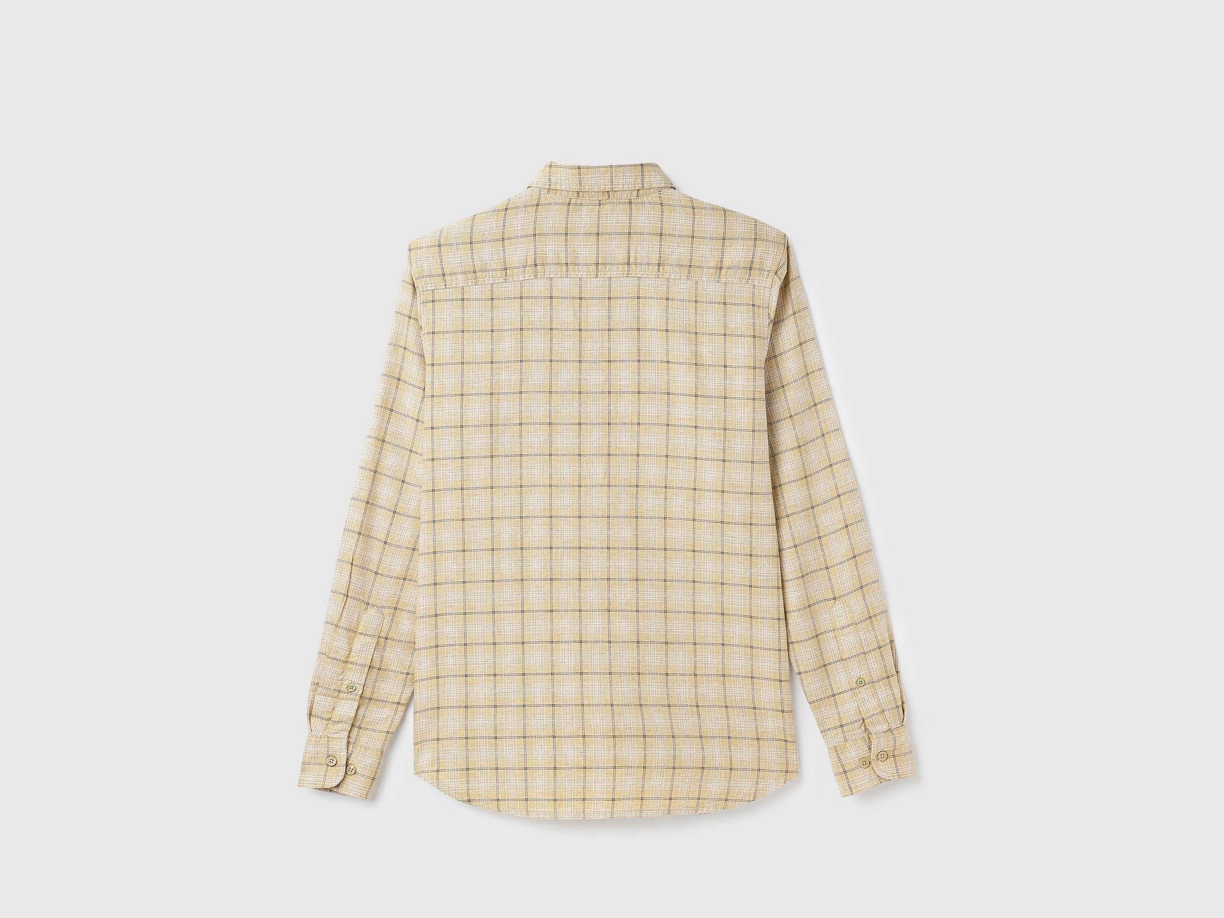Regular Fit Spread Collar Checkered Shirts
