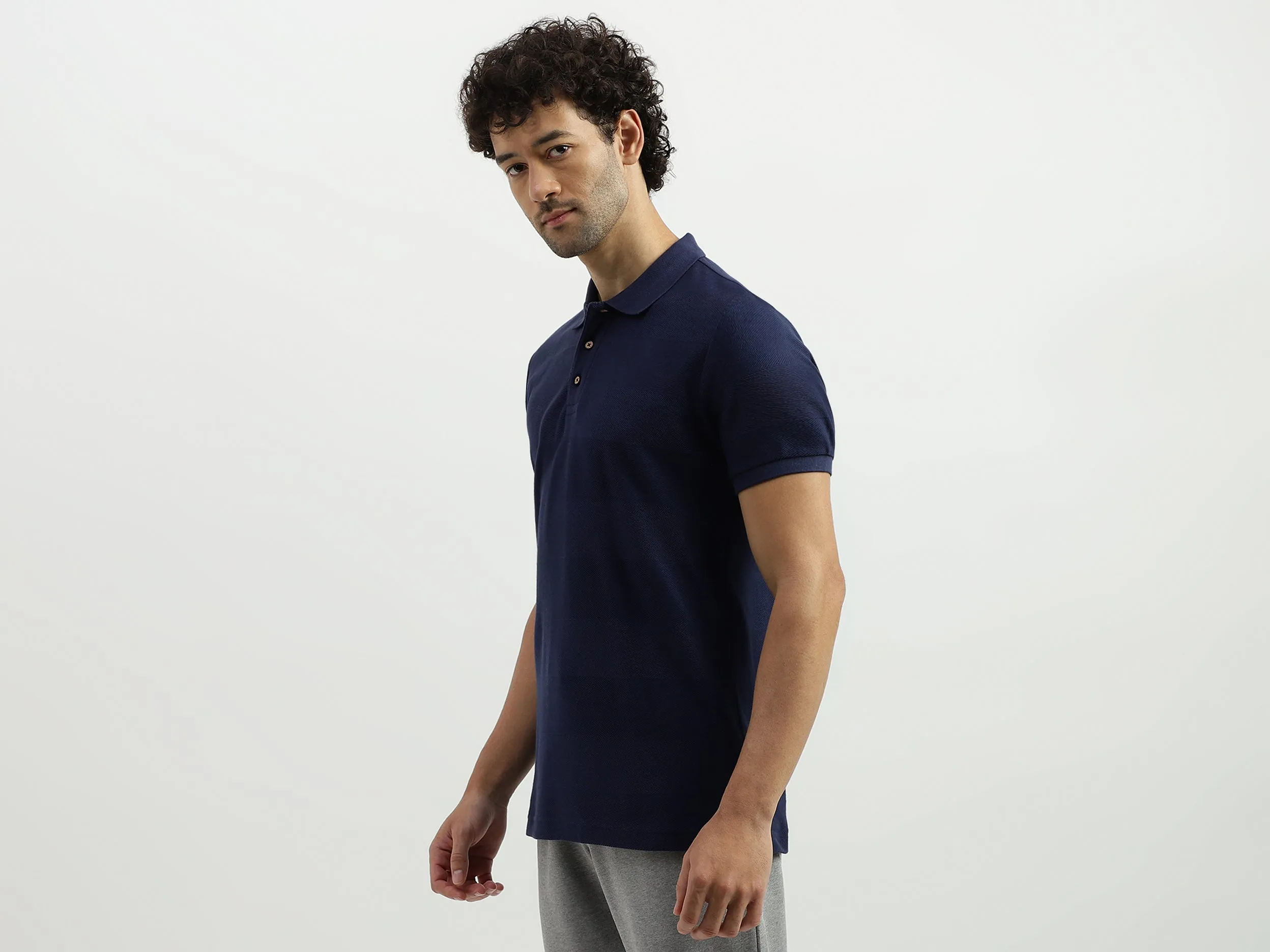 Regular Polo Neck Striped T-shirts