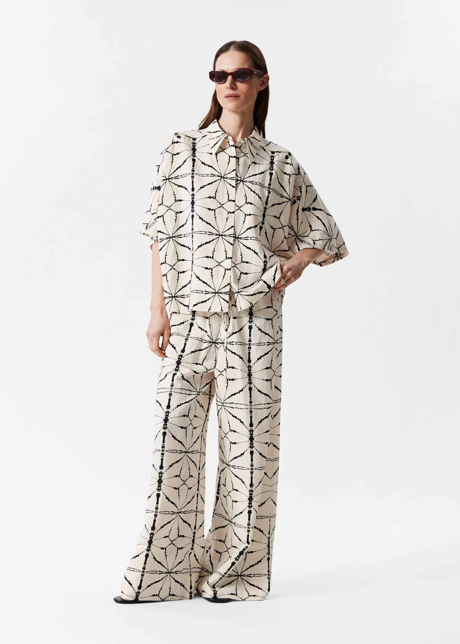 Relaxed Drawstring Trousers