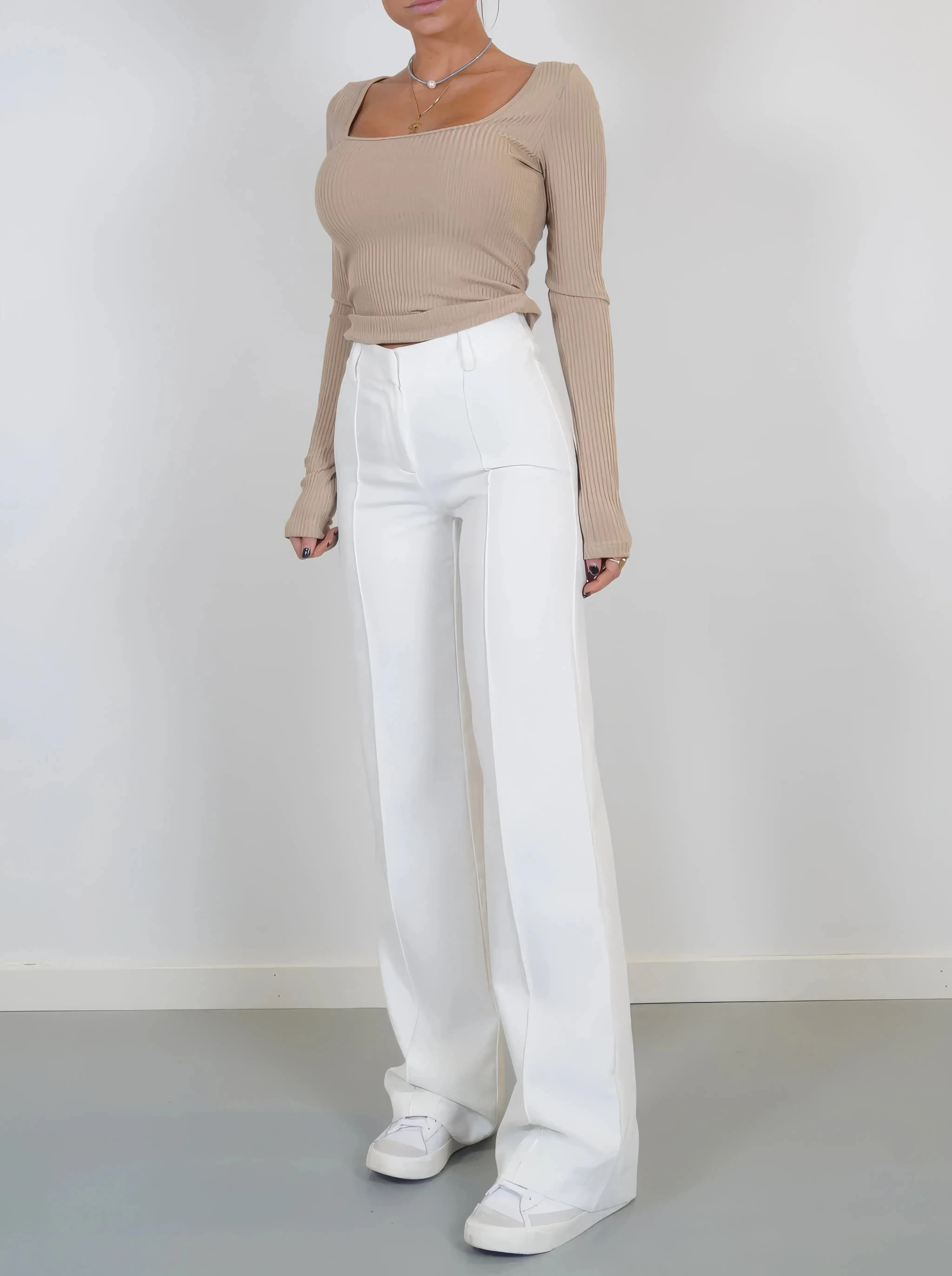 Relaxed Fit Pants Wide Leg Trousers