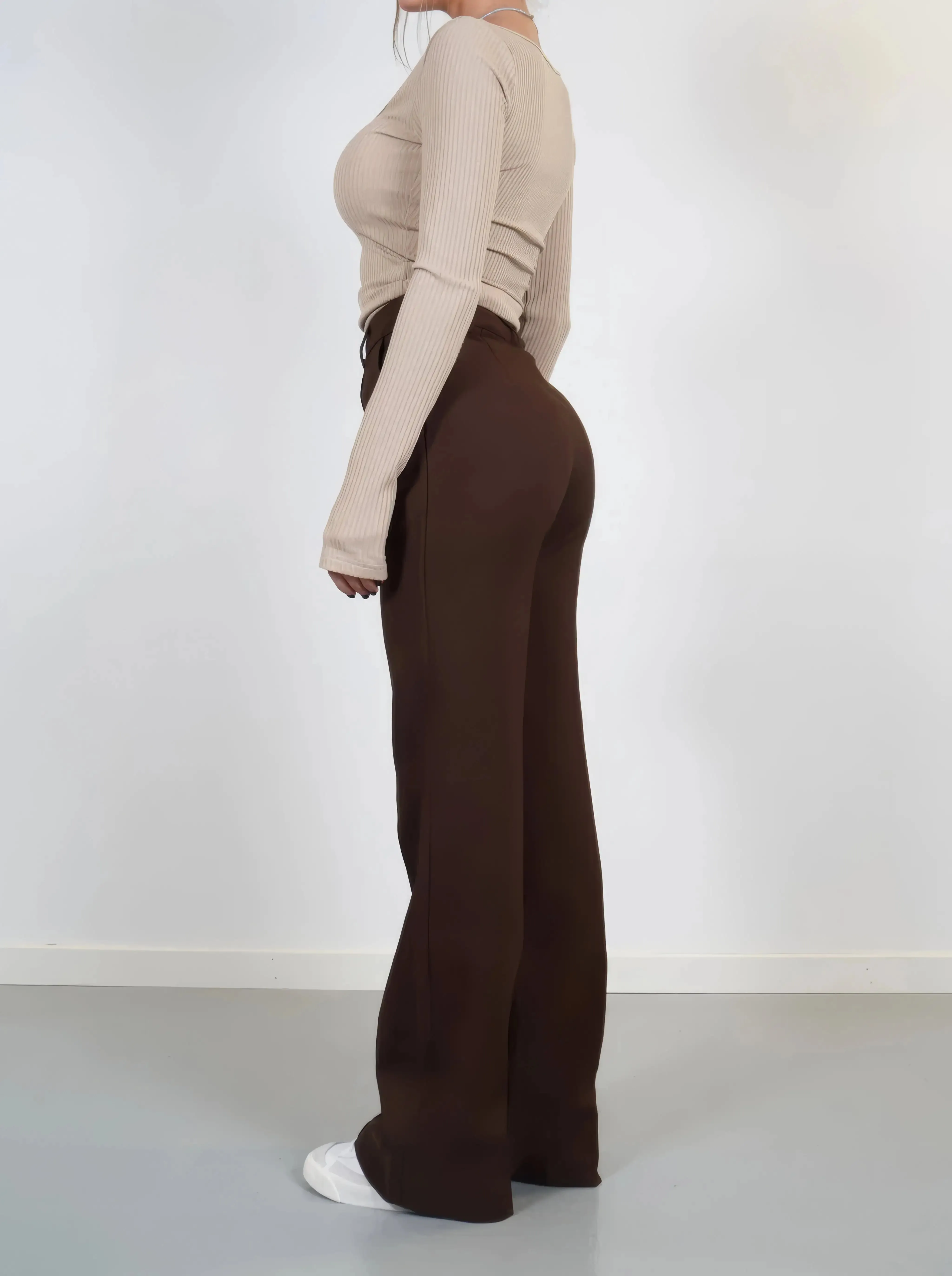 Relaxed Fit Pants Wide Leg Trousers
