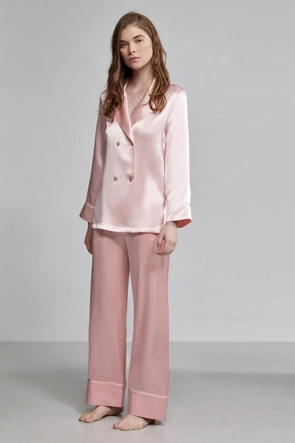 relaxed long pant, rose