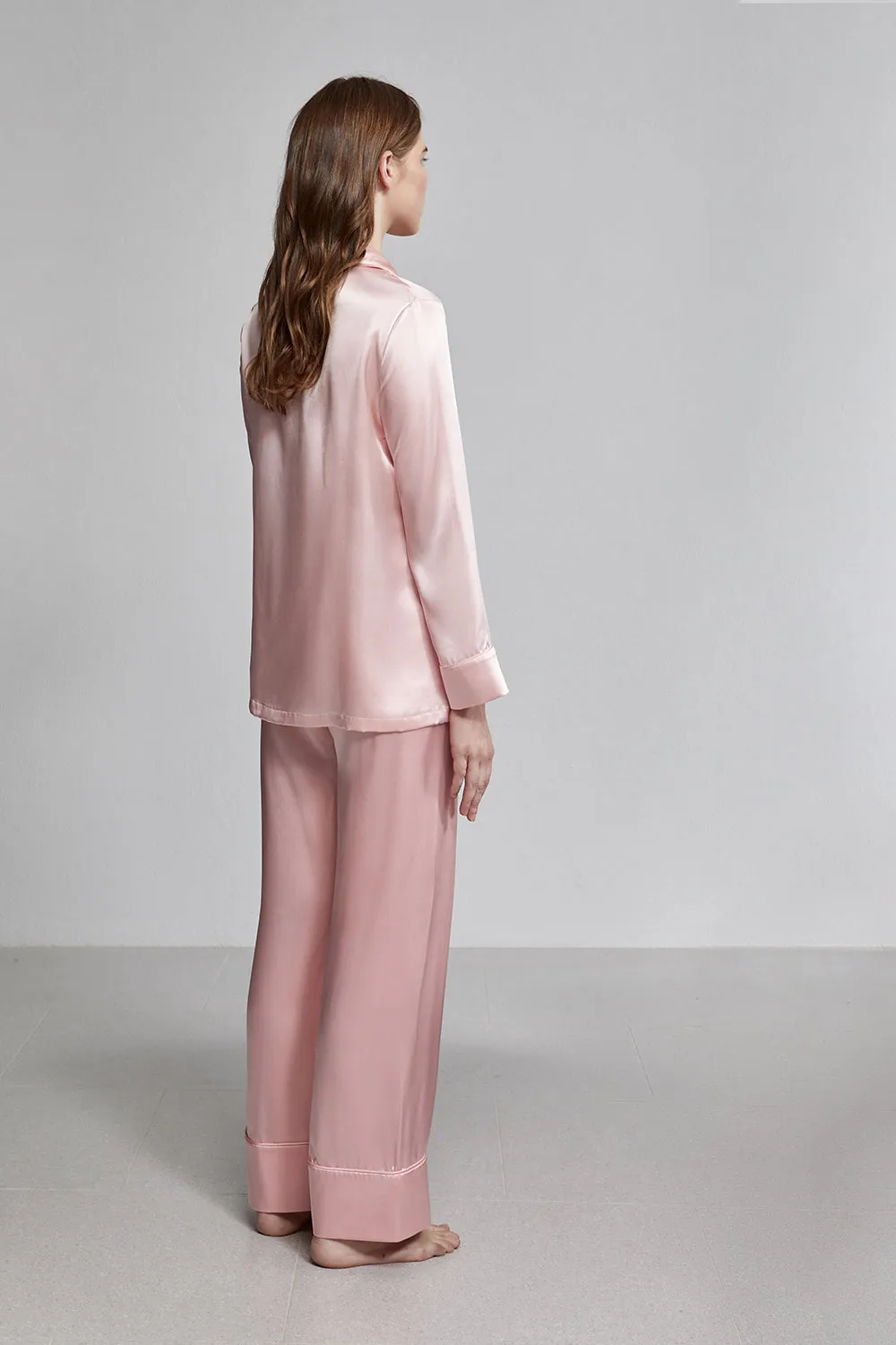 relaxed long pant, rose