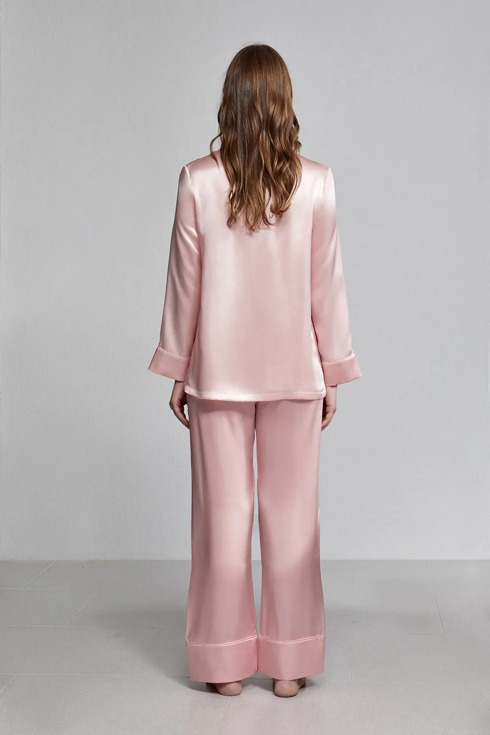 relaxed long pant, rose
