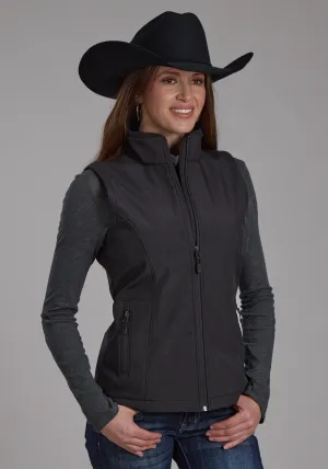 Roper Womens Technical Fleece Charcoal Fleece Softshell Vest