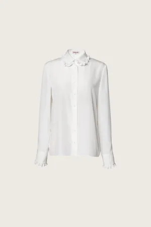 RUFFLE BLOUSE_WHITE