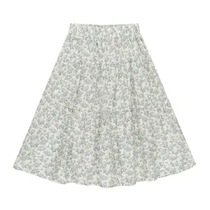Rylee & Cru Blue Blossom Midi Skirt
