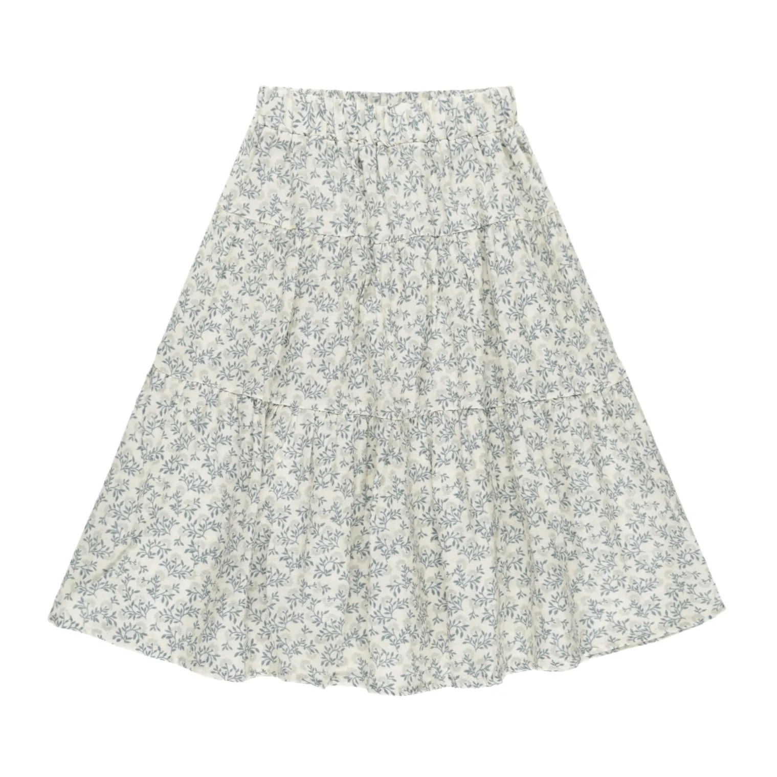 Rylee & Cru Blue Blossom Midi Skirt