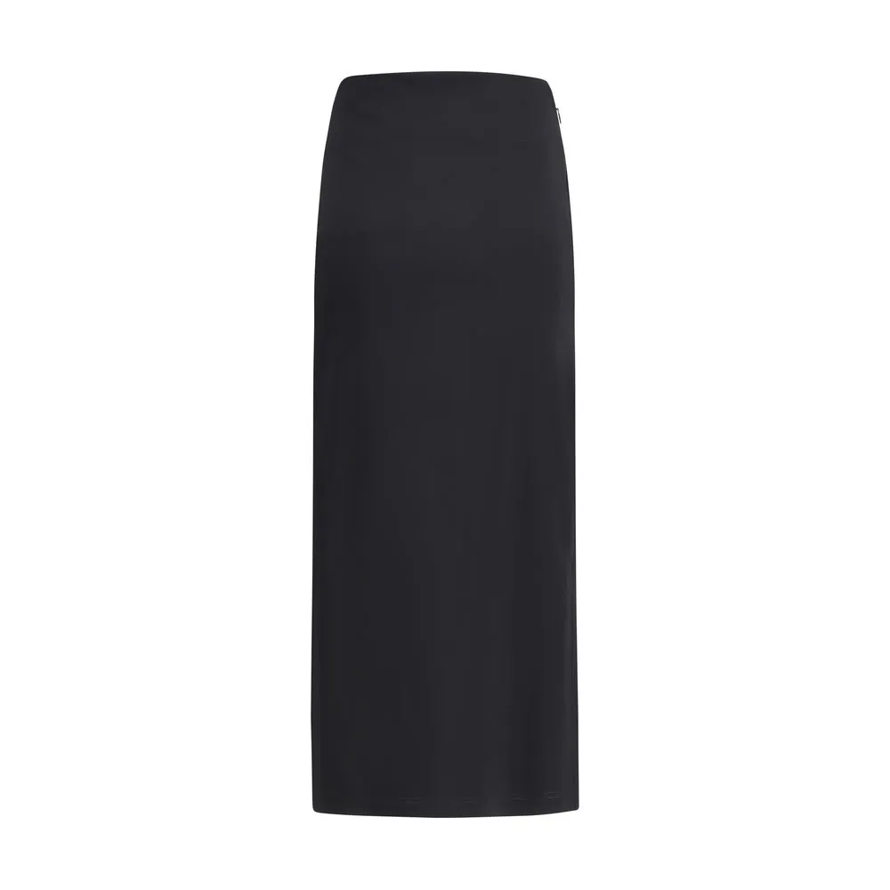 Sablier draped midi Skirt