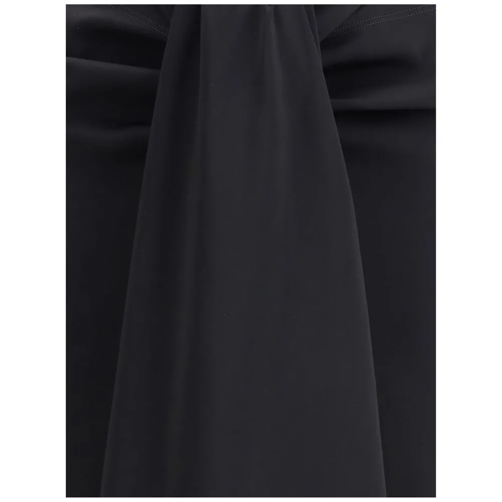Sablier draped midi Skirt