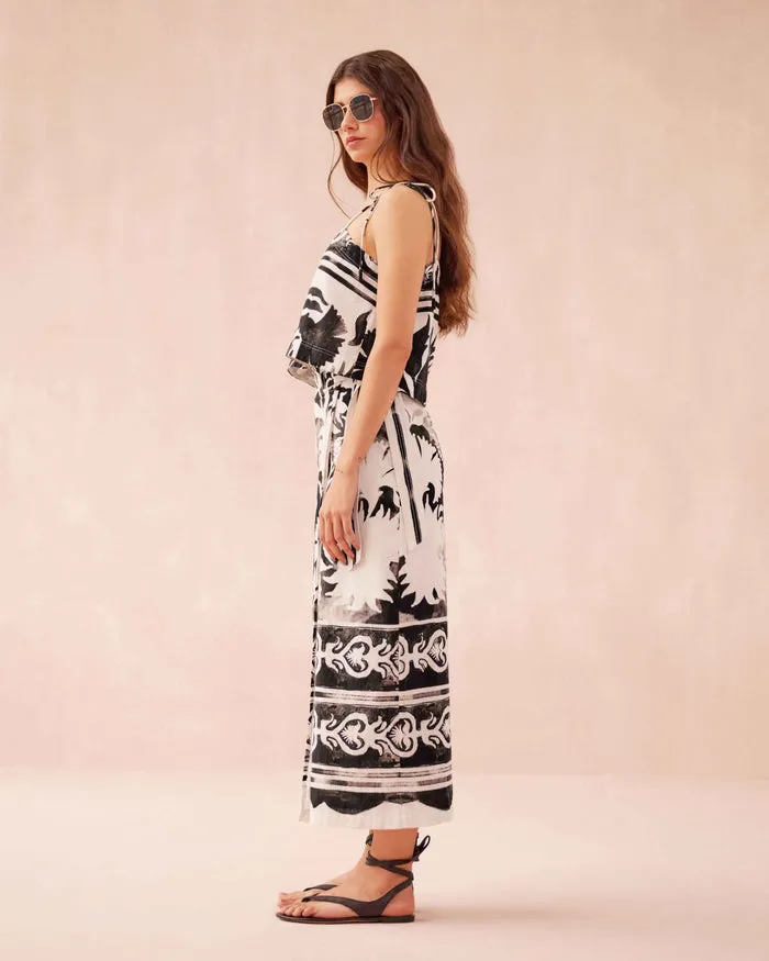 Sammi Midi Skirt - Delfina Caviar