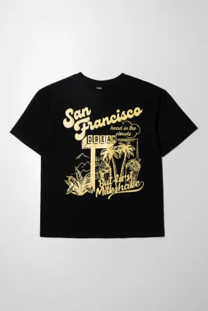 San Fransisco Oversized T-Shirt Black