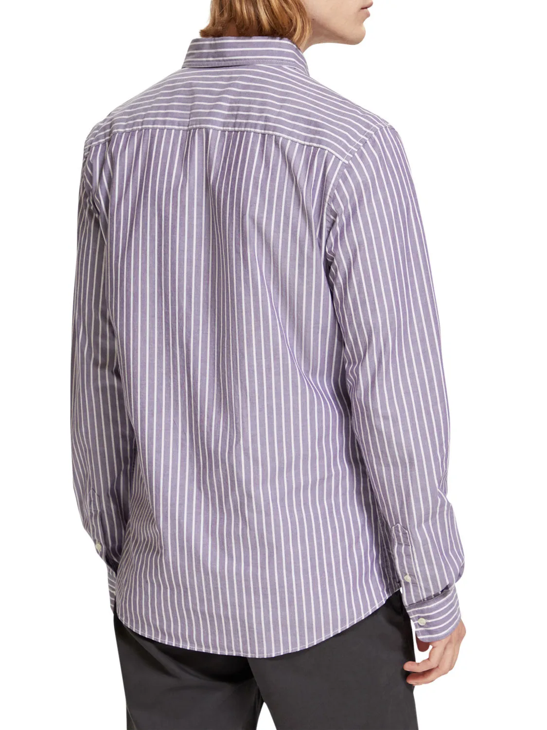 SCOTCH & SODA ESSENTIAL POPLIN STRIPE SHIRT 174521