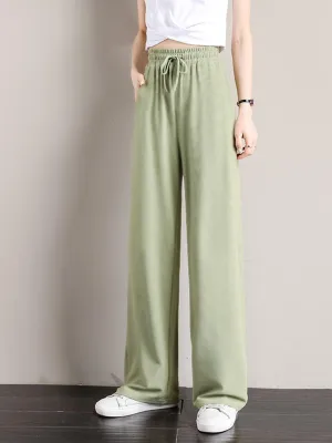 Sea Green Cozy Fit Flared Trousers