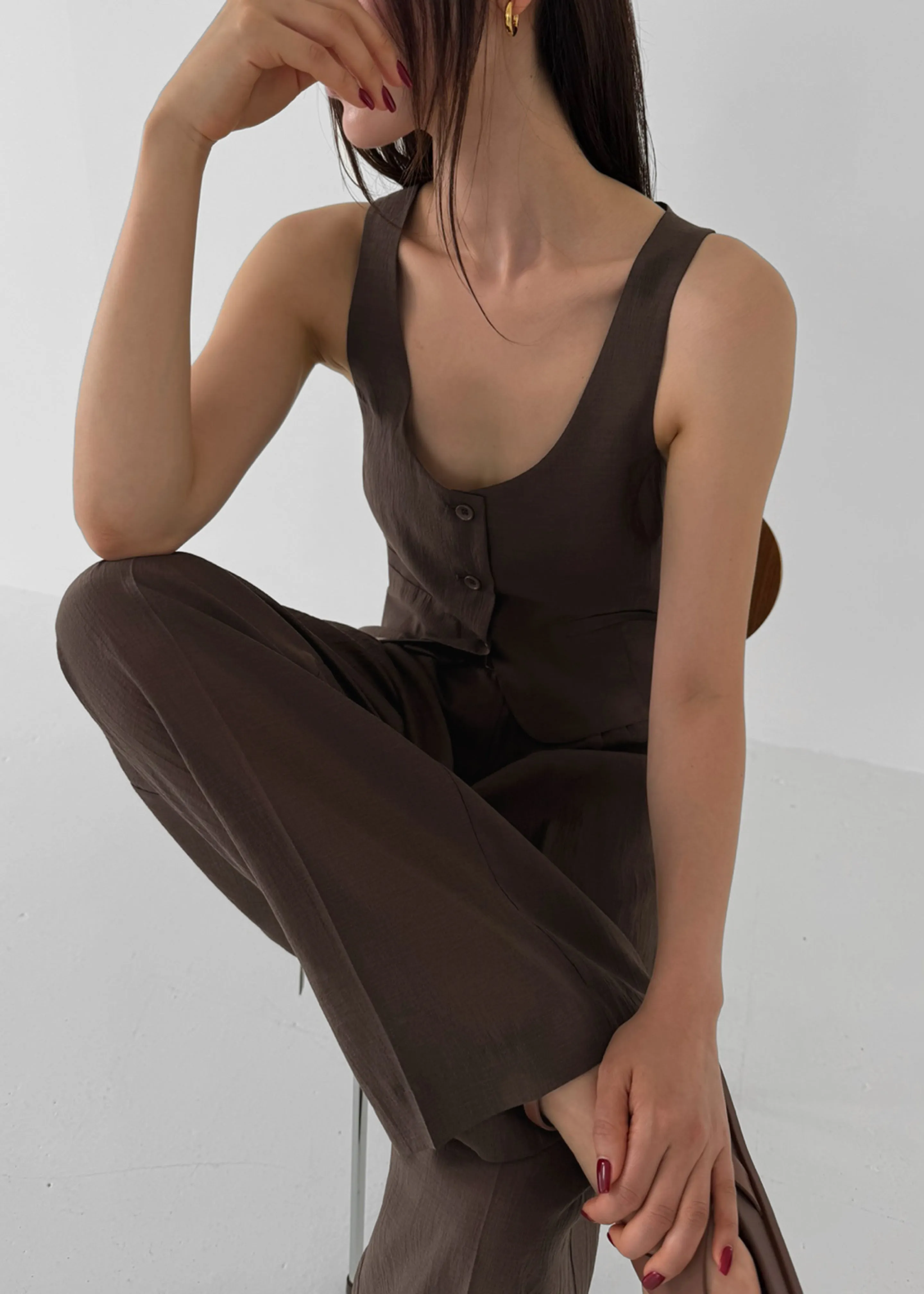 Selene Vest - Chocolate