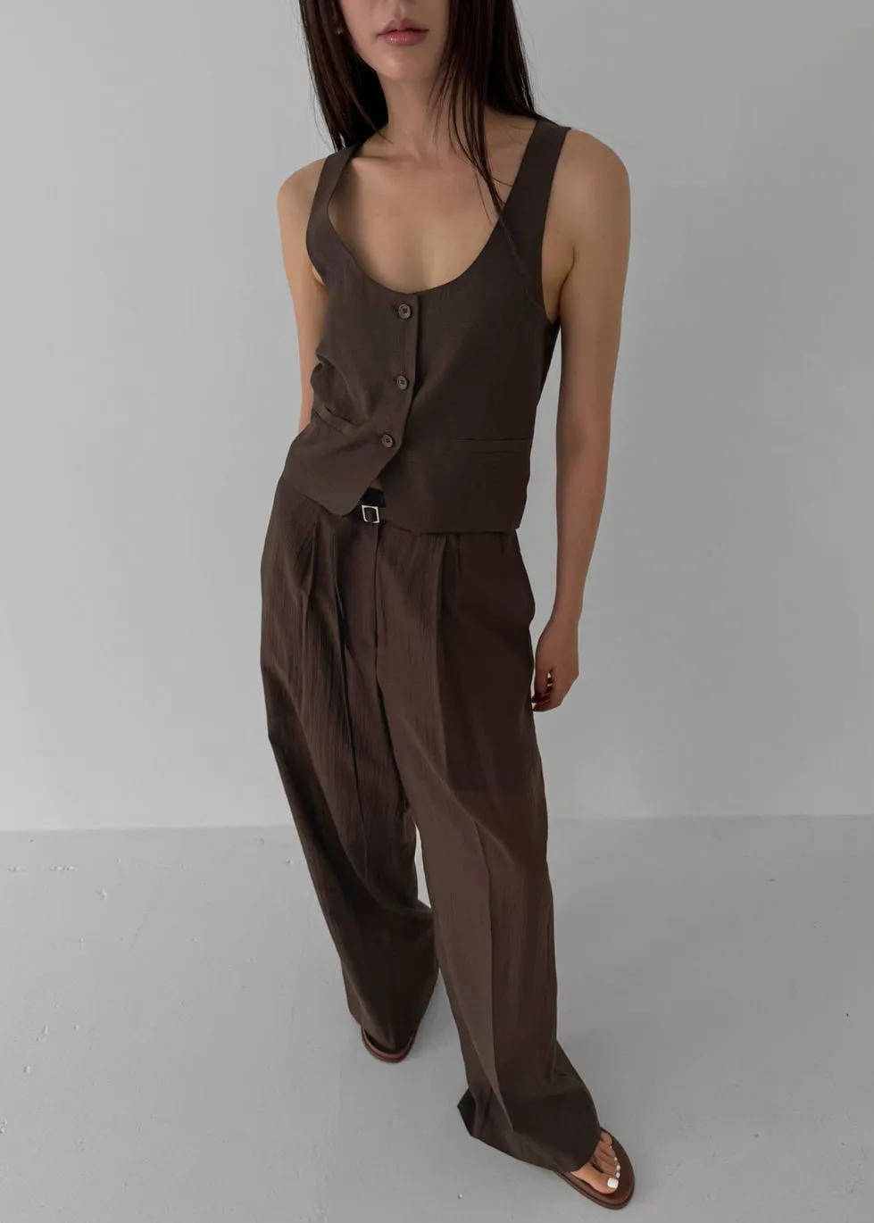 Selene Vest - Chocolate