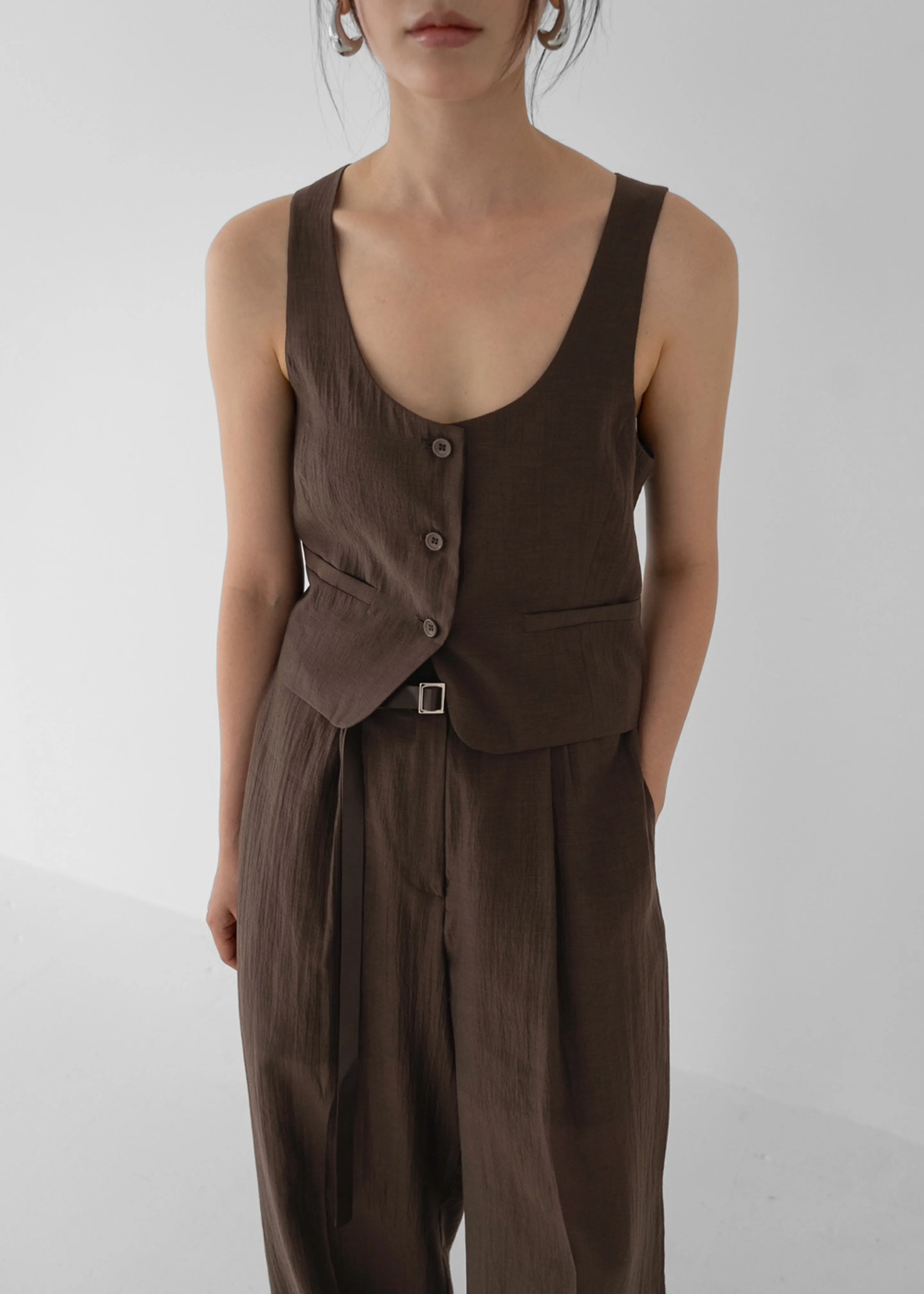 Selene Vest - Chocolate