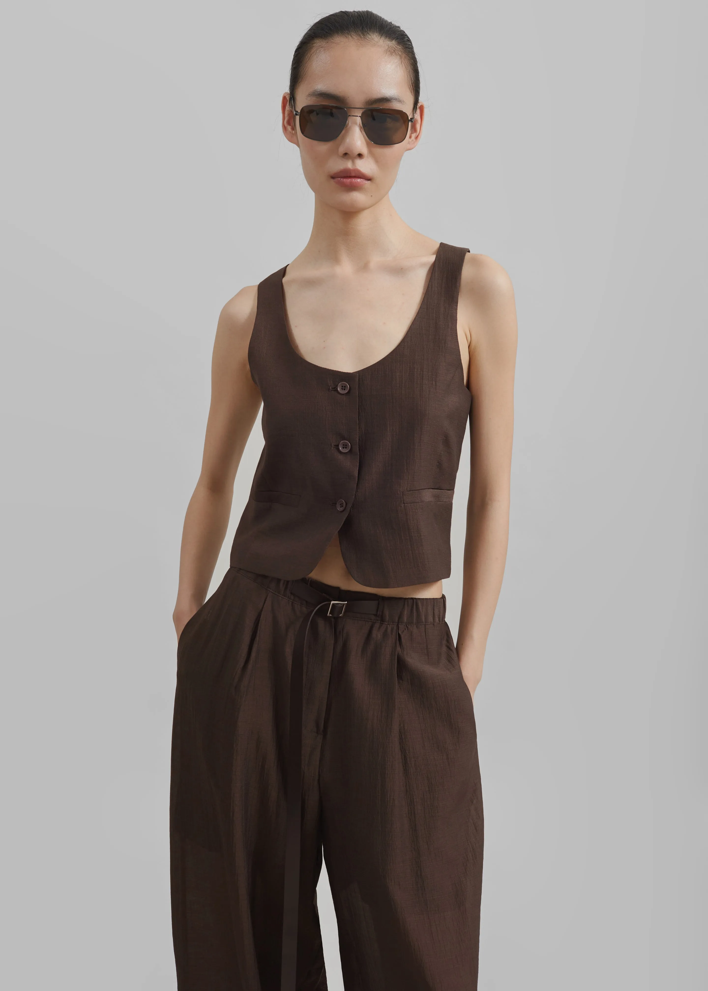 Selene Vest - Chocolate