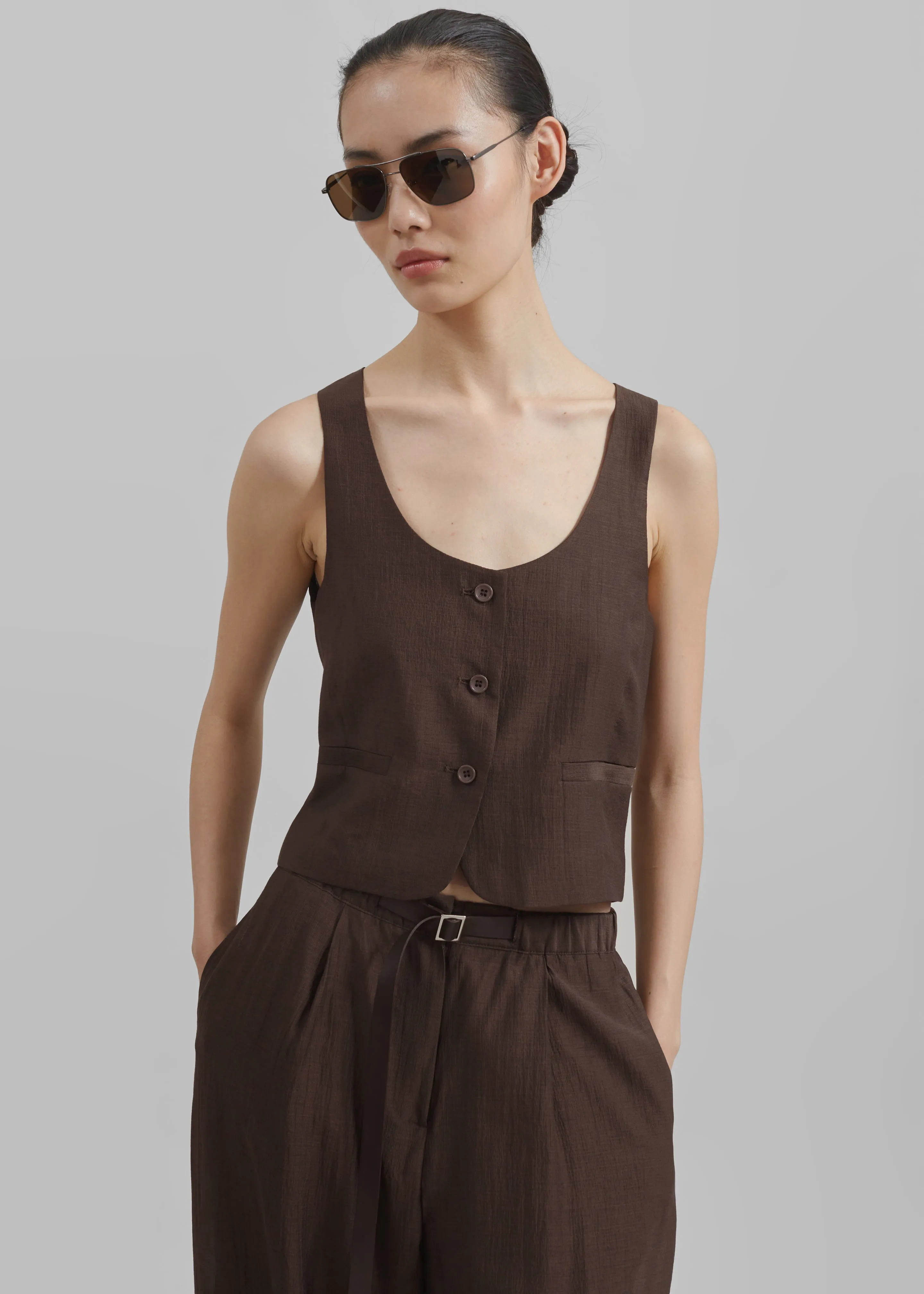Selene Vest - Chocolate