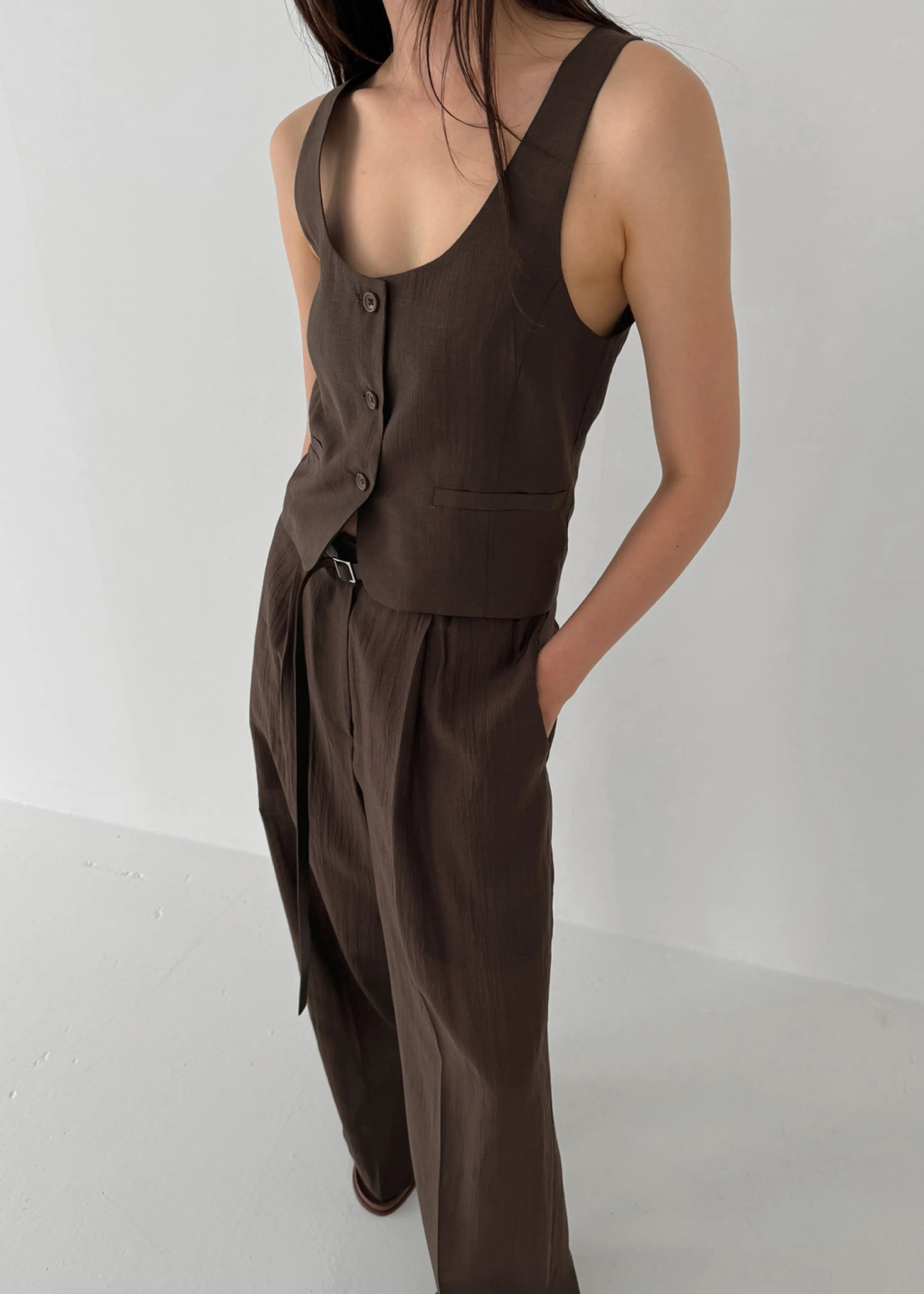 Selene Vest - Chocolate
