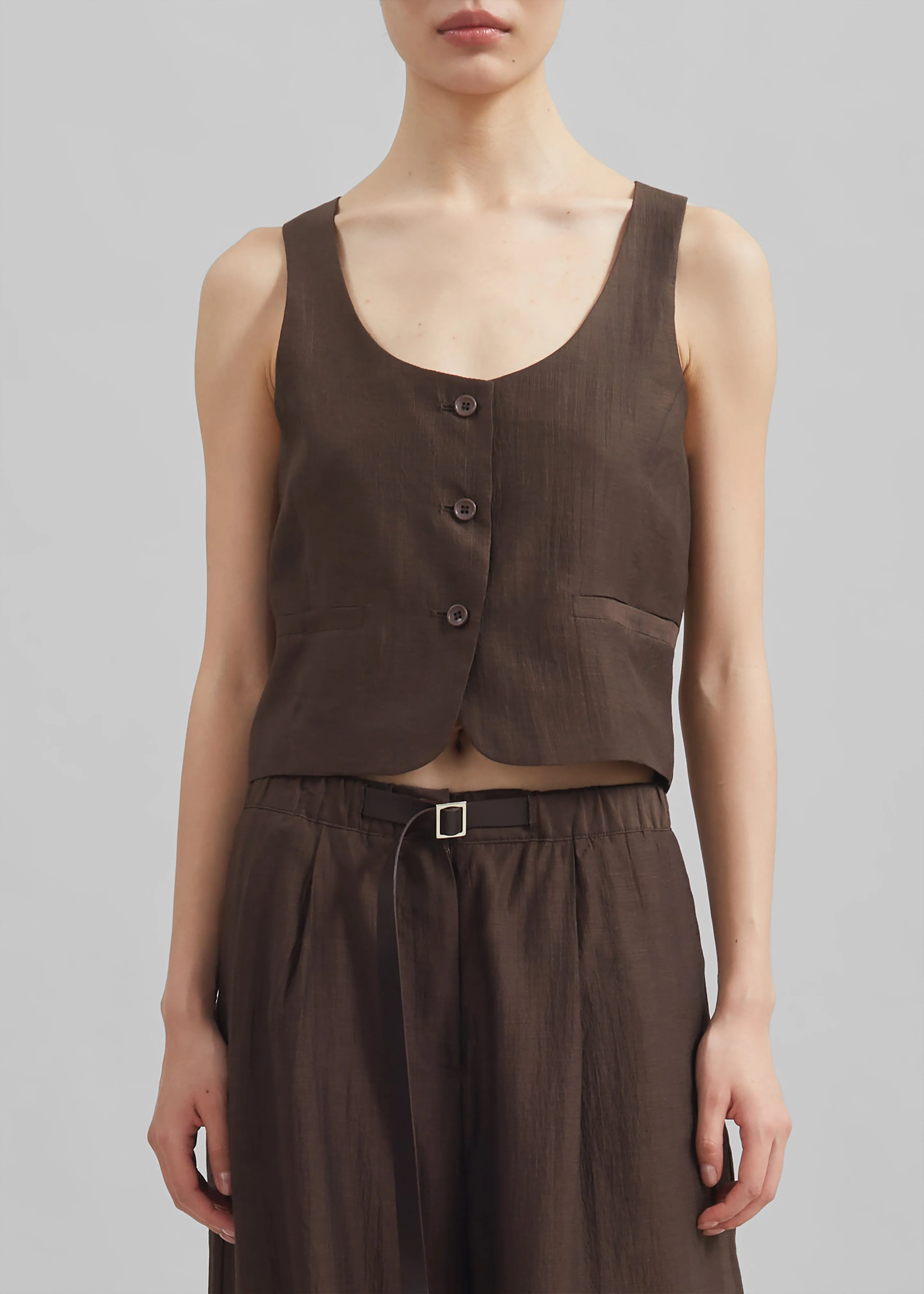 Selene Vest - Chocolate