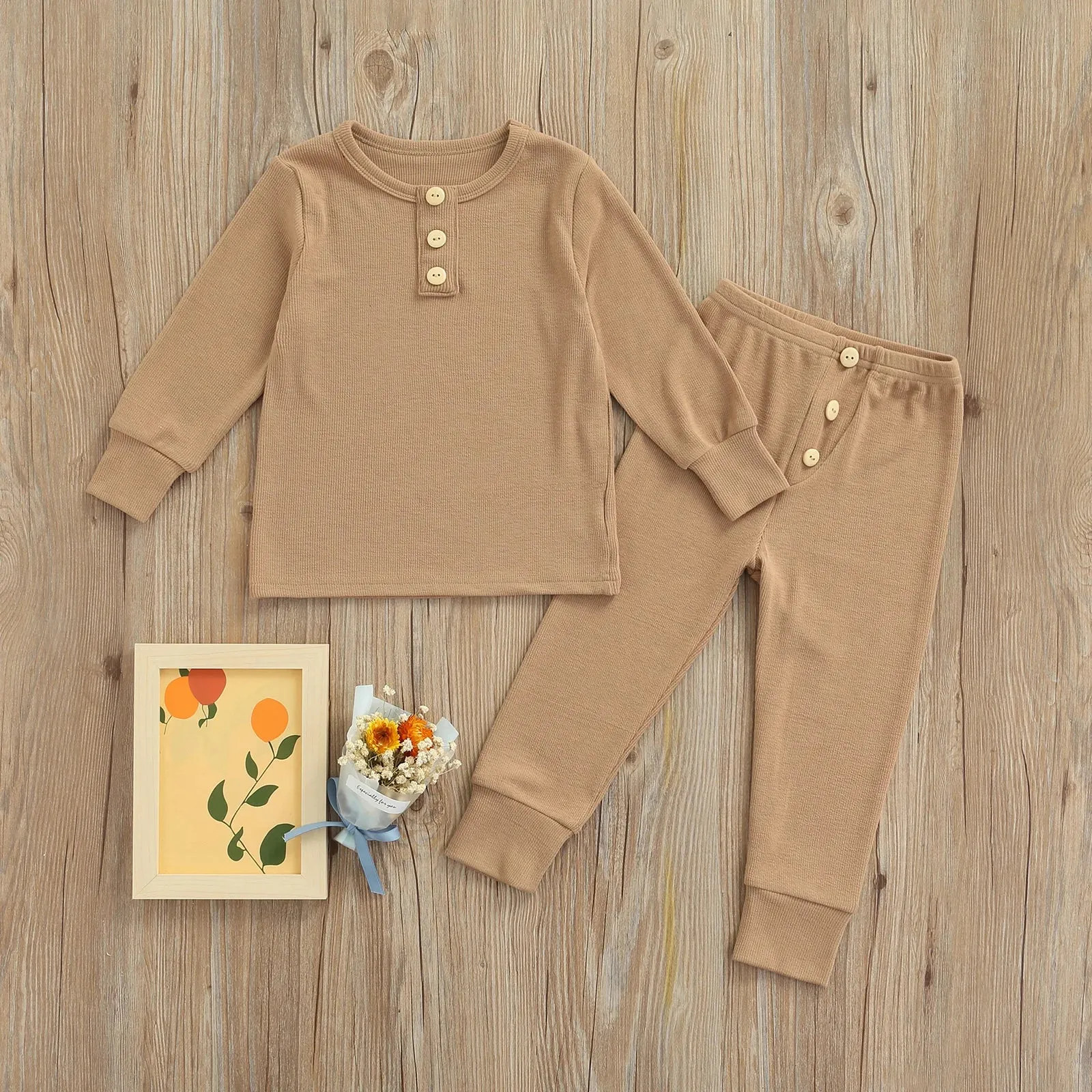 Simple Plain Cotton Pajamas
