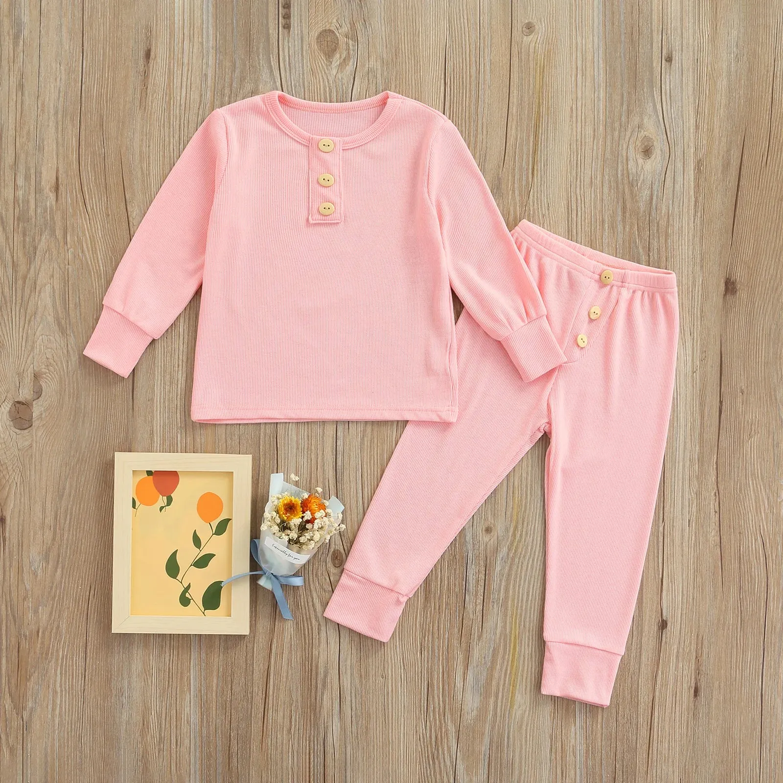 Simple Plain Cotton Pajamas