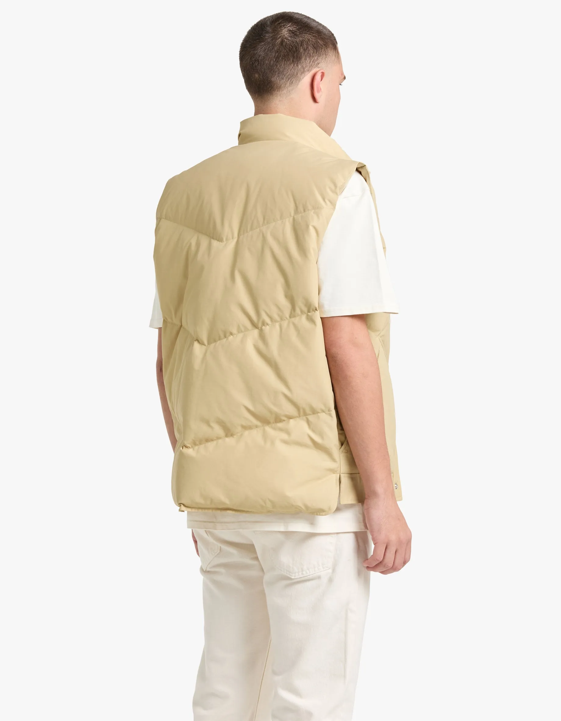 Sleeveless Puffer Vest - Canvas