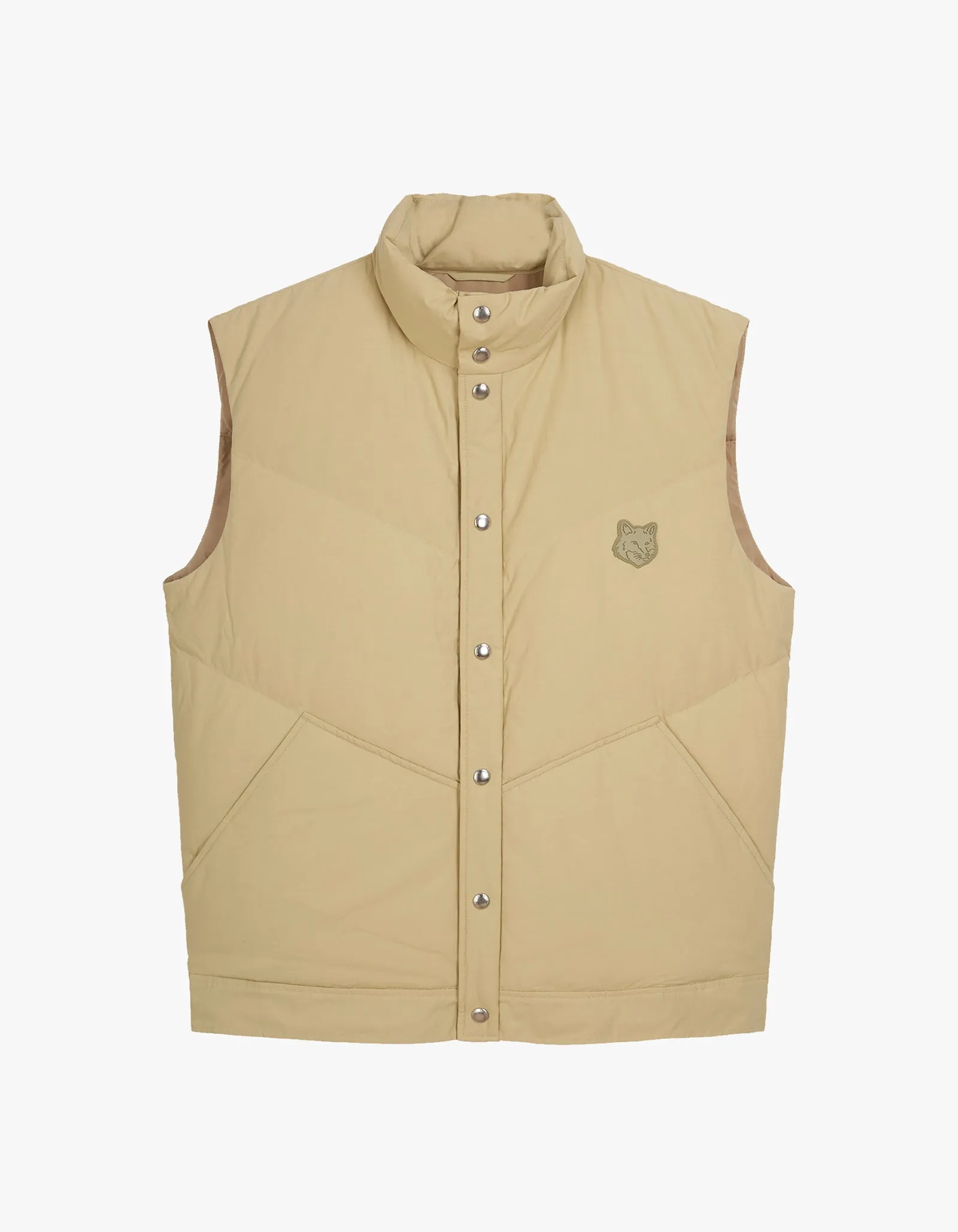 Sleeveless Puffer Vest - Canvas