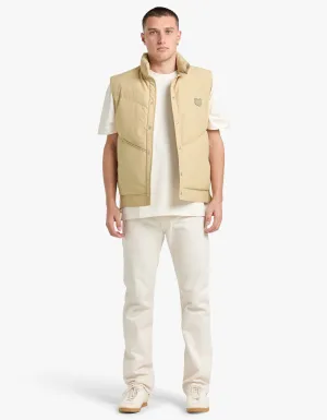 Sleeveless Puffer Vest - Canvas