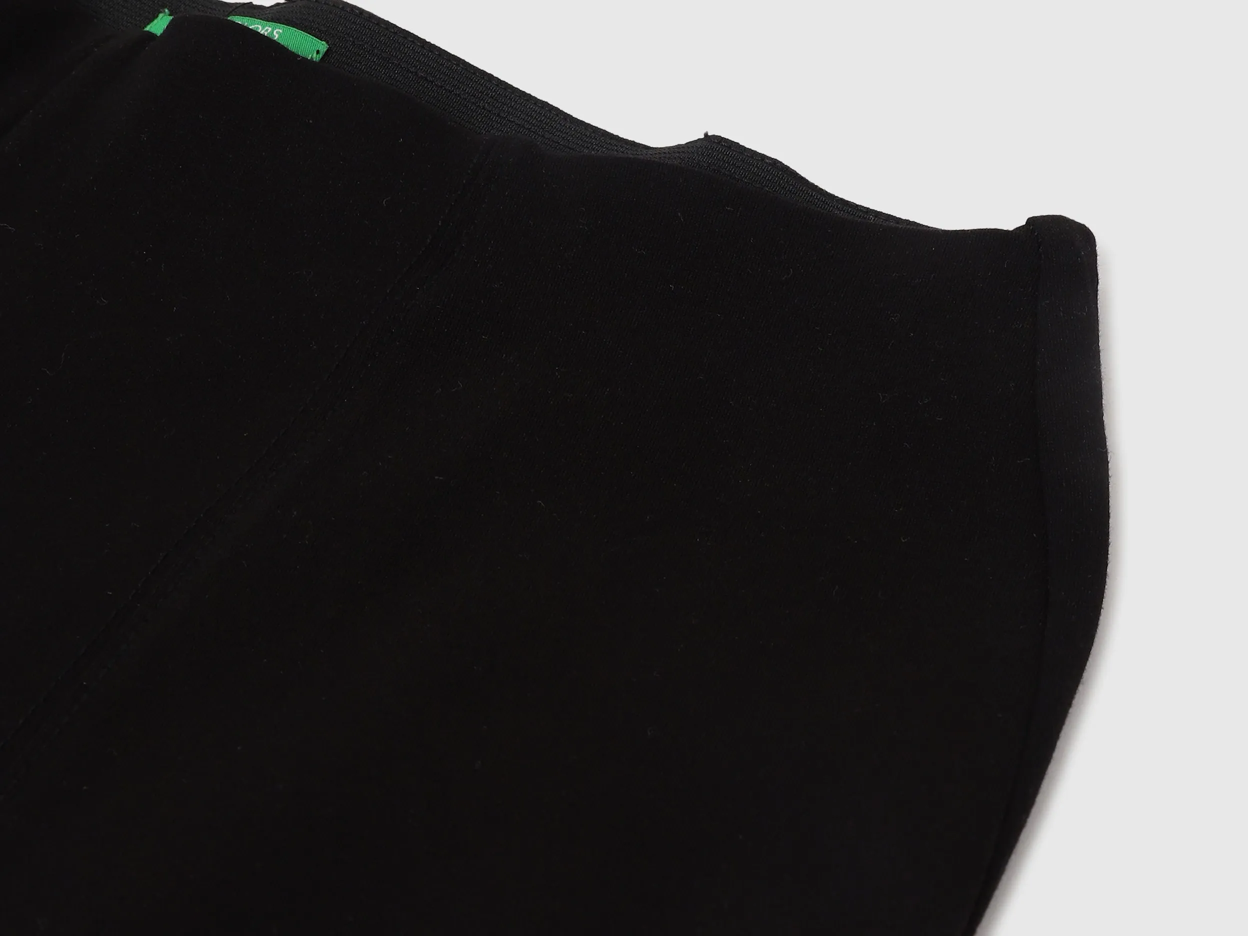 Solid High Waist Bootleg Trousers