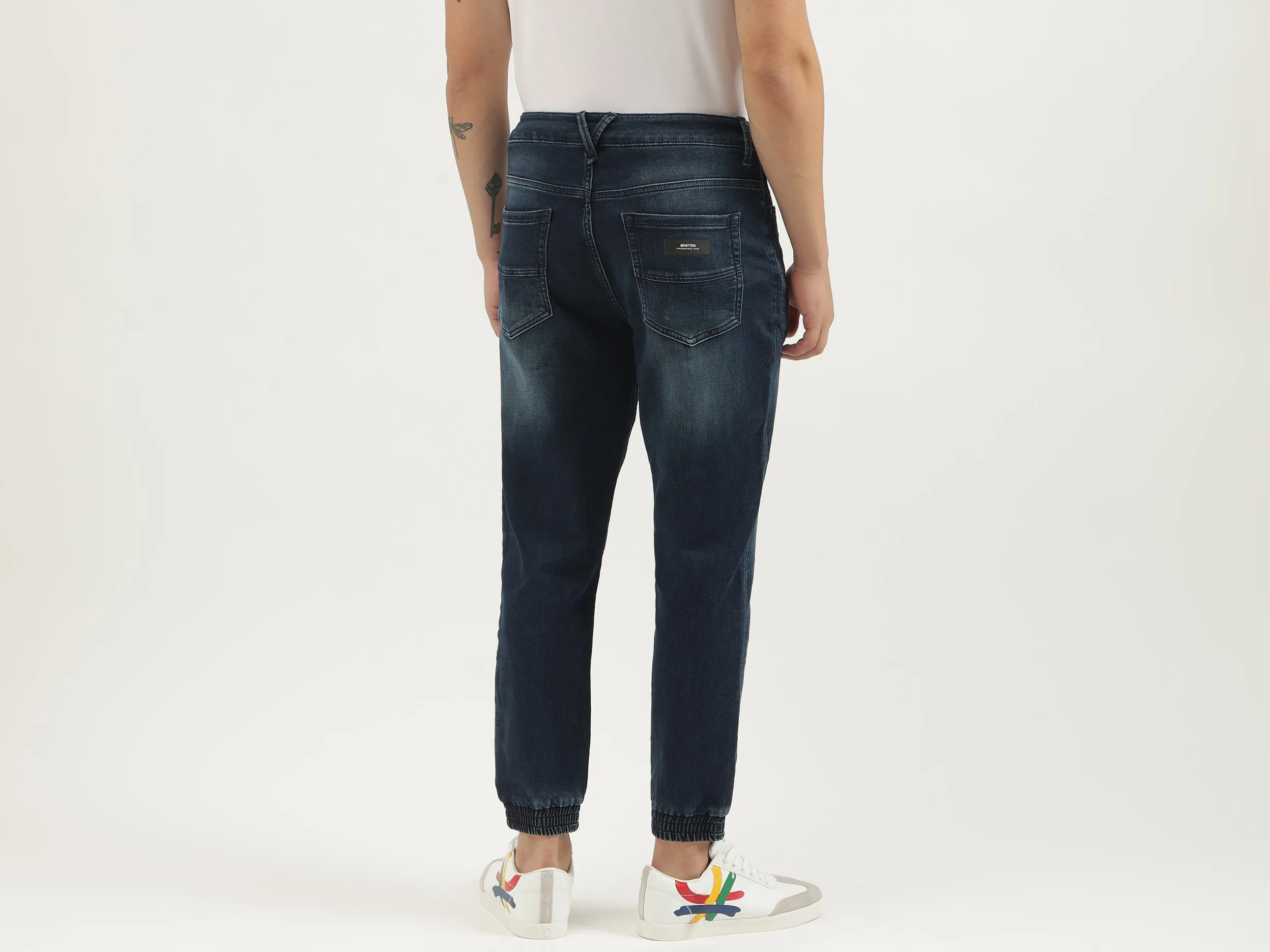 Solid Jogger Fit Jeans