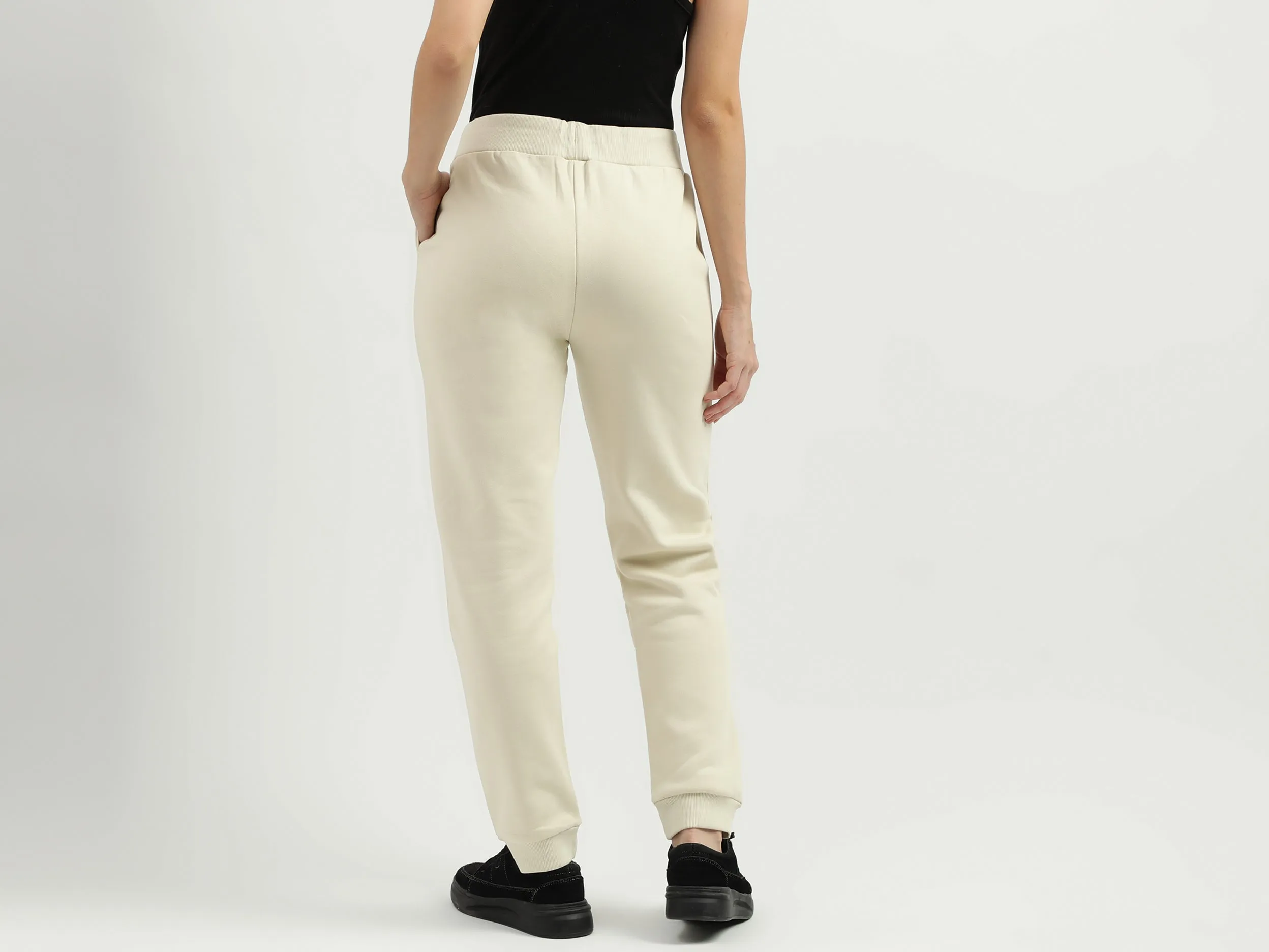 Solid Pattern Regular Fit Trousers