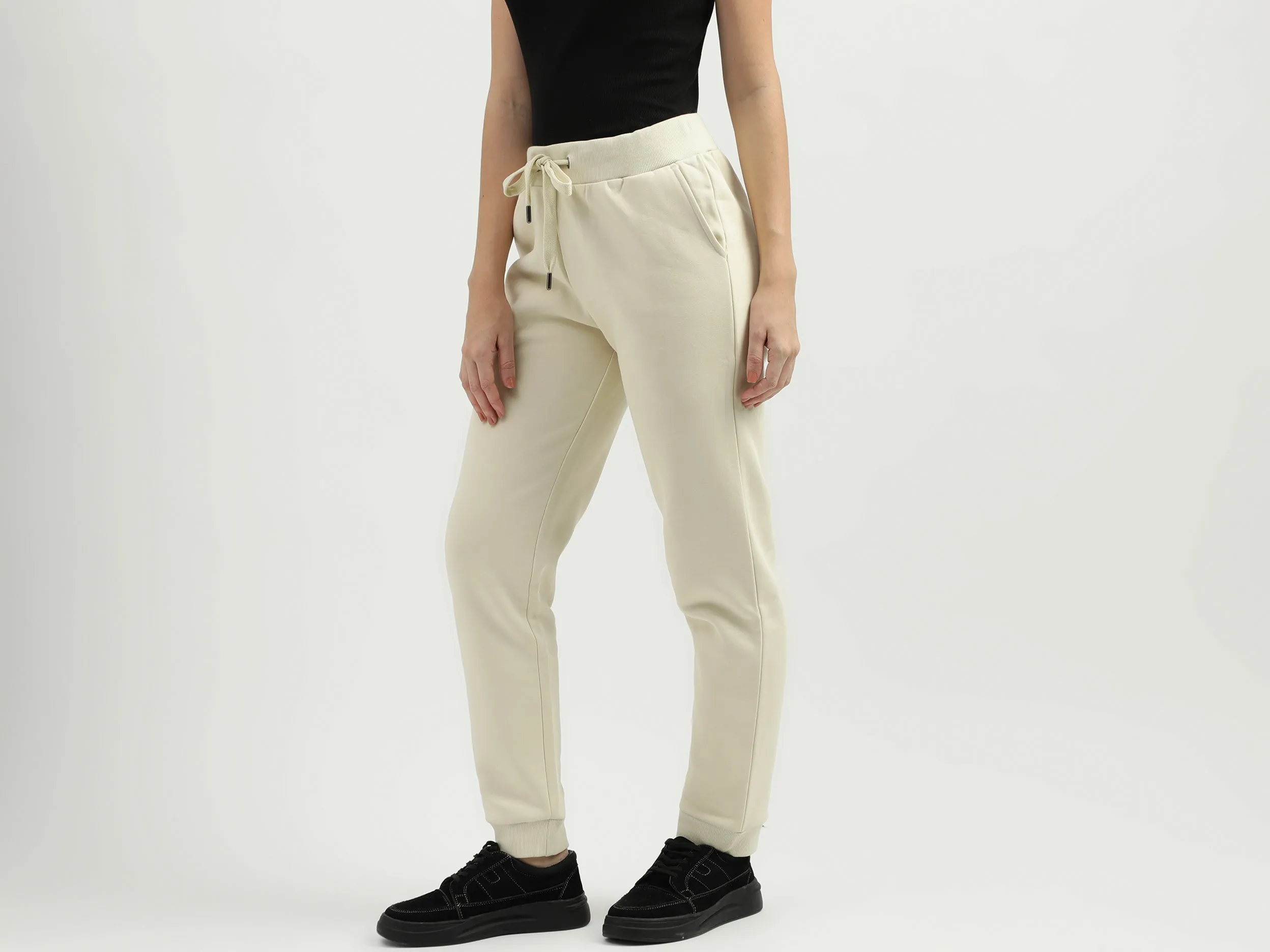 Solid Pattern Regular Fit Trousers