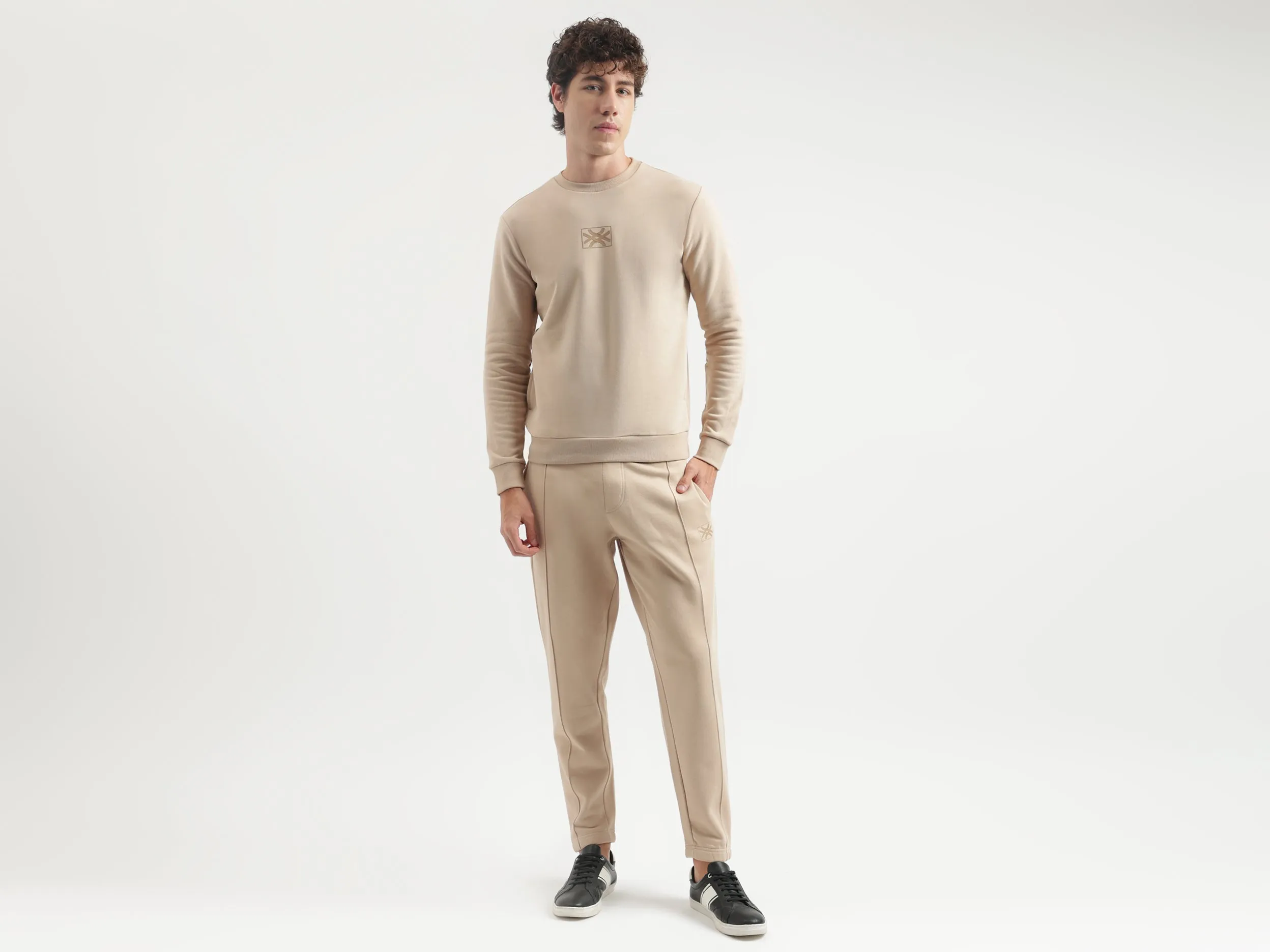 Solid Pattern Regular Fit Trousers