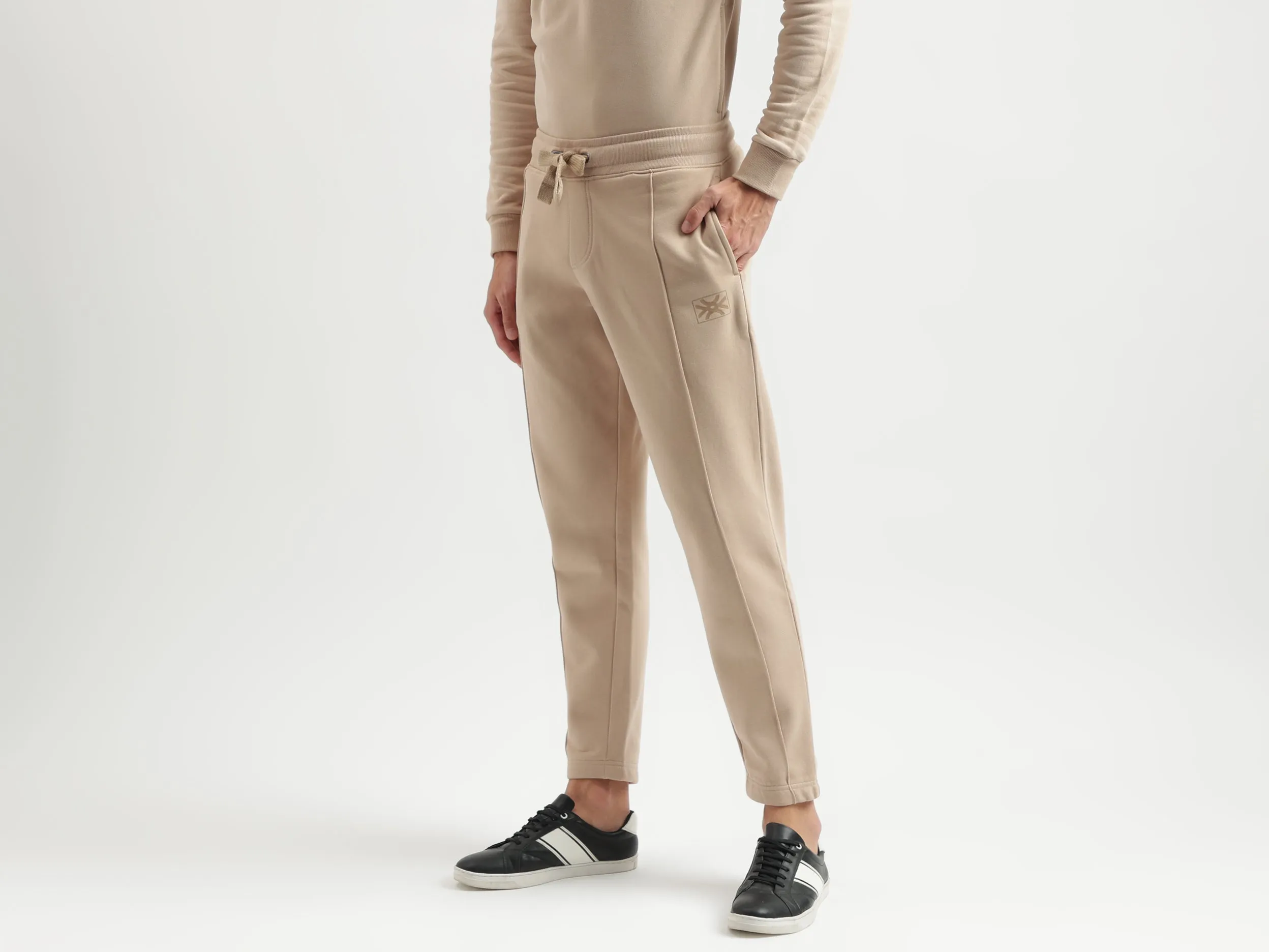 Solid Pattern Regular Fit Trousers