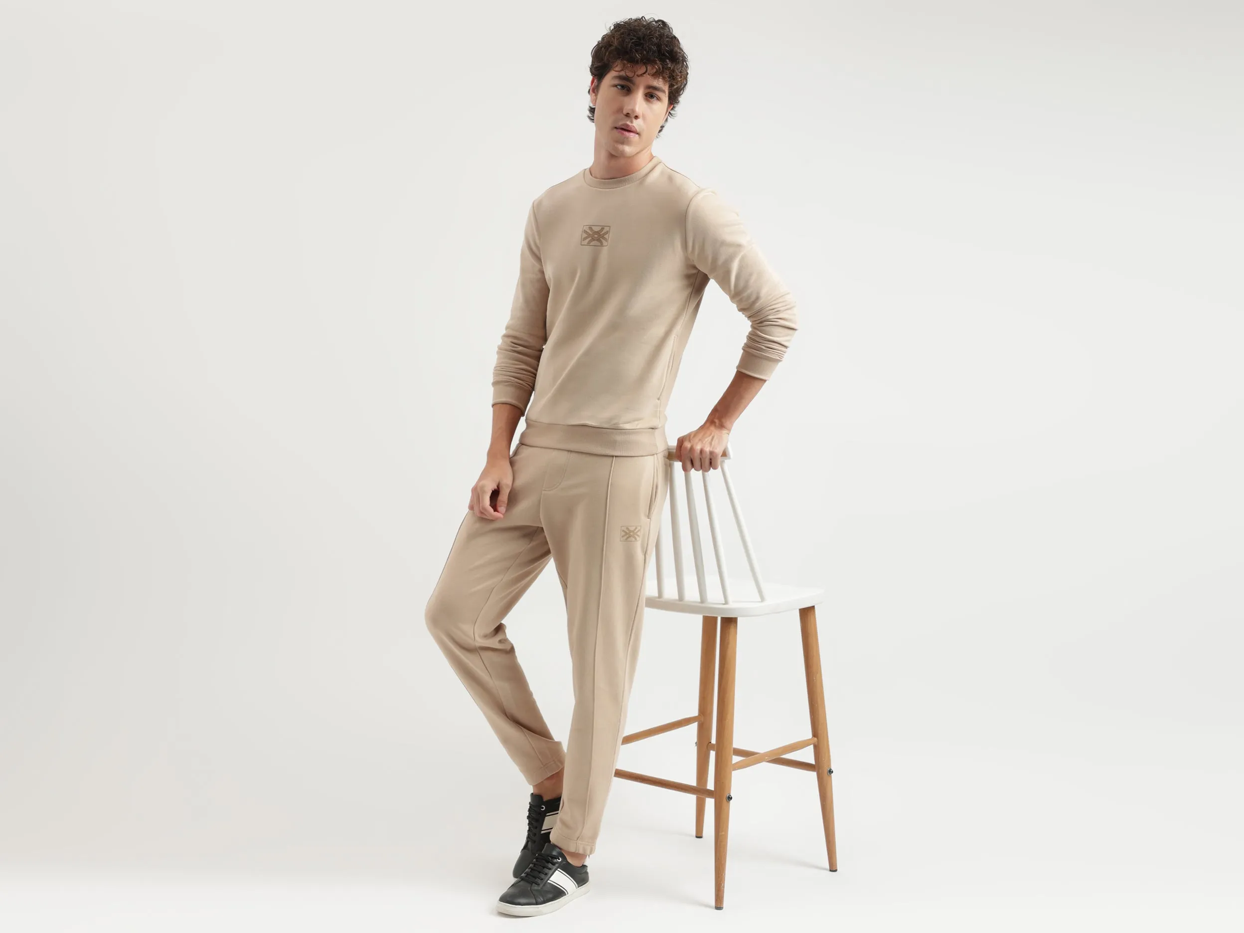 Solid Pattern Regular Fit Trousers