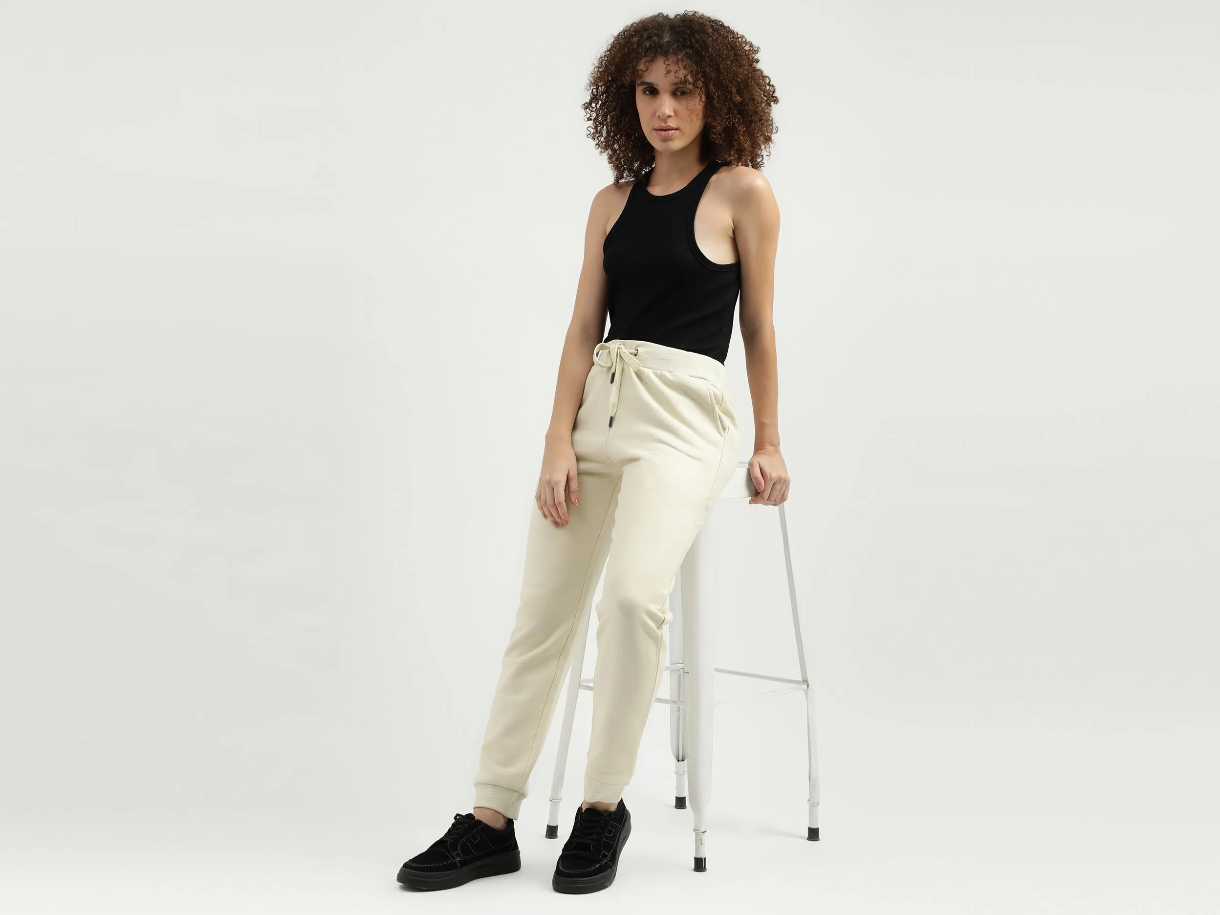 Solid Pattern Regular Fit Trousers