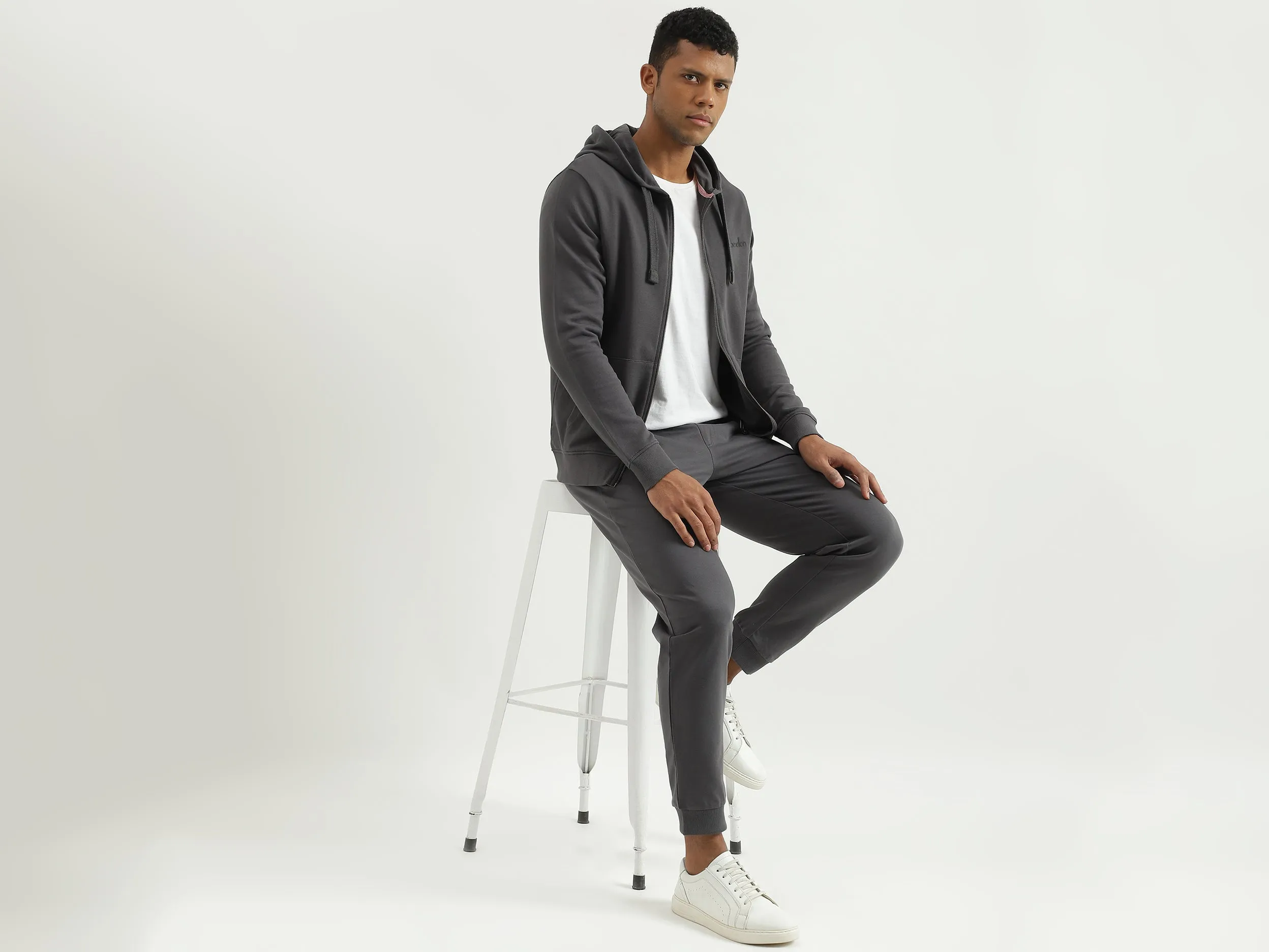 Solid Regular Fit Trousers