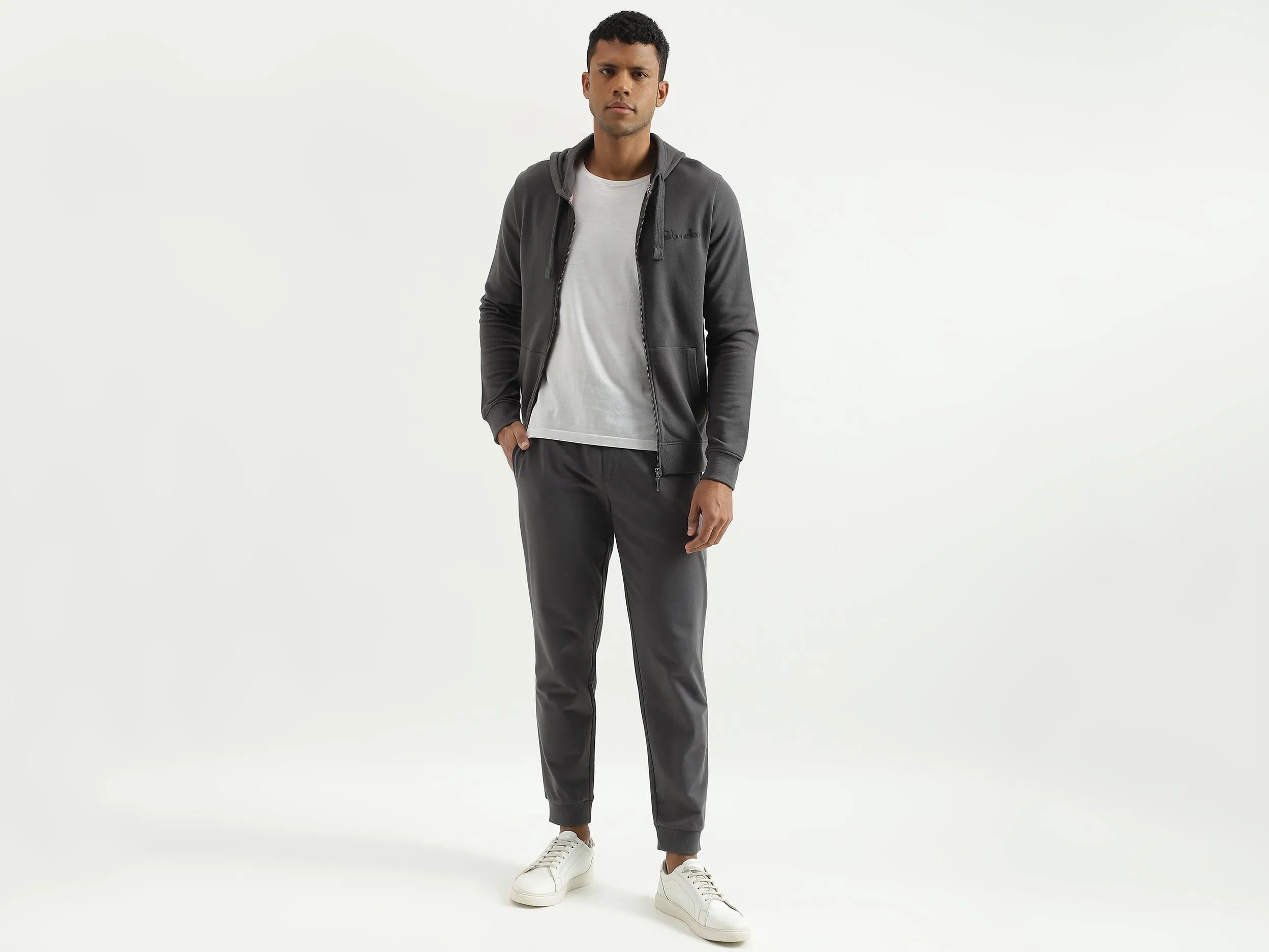 Solid Regular Fit Trousers
