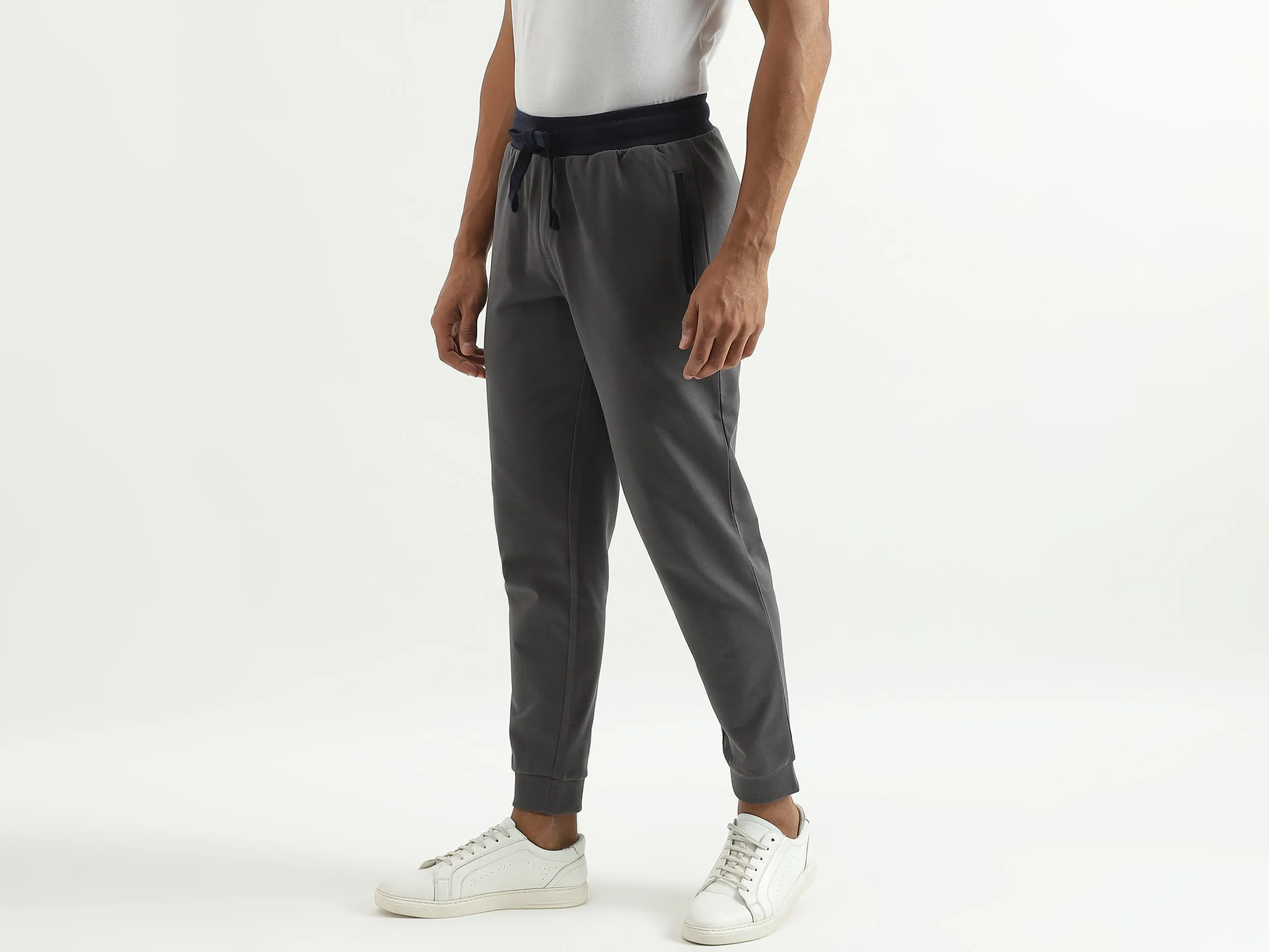 Solid Regular Fit Trousers