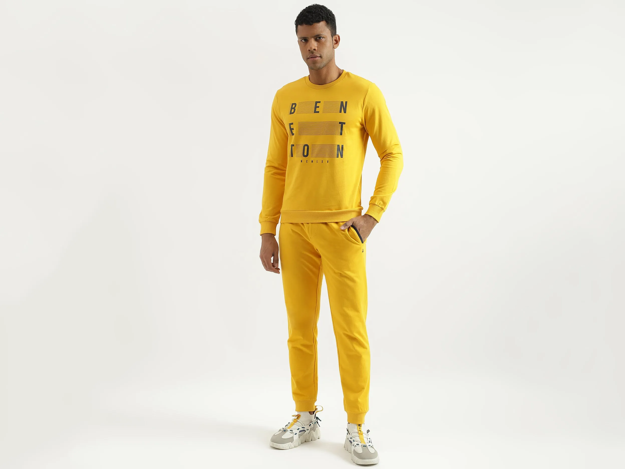 Solid Regular Fit Trousers