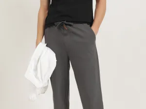 Solid Relaxed Fit Trousers